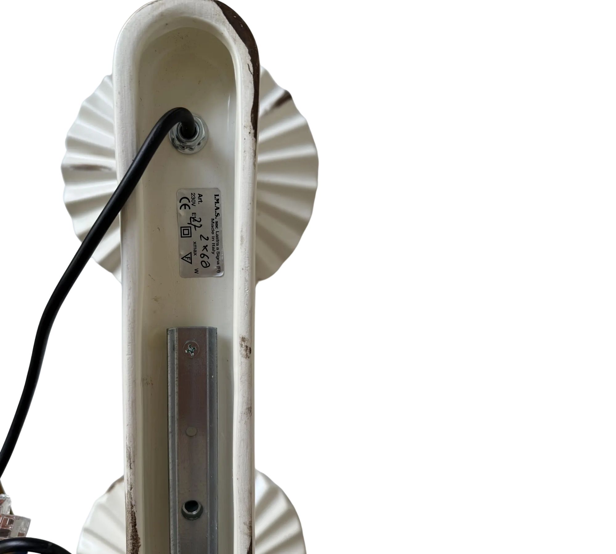 Ceiling light ceramic brass cream