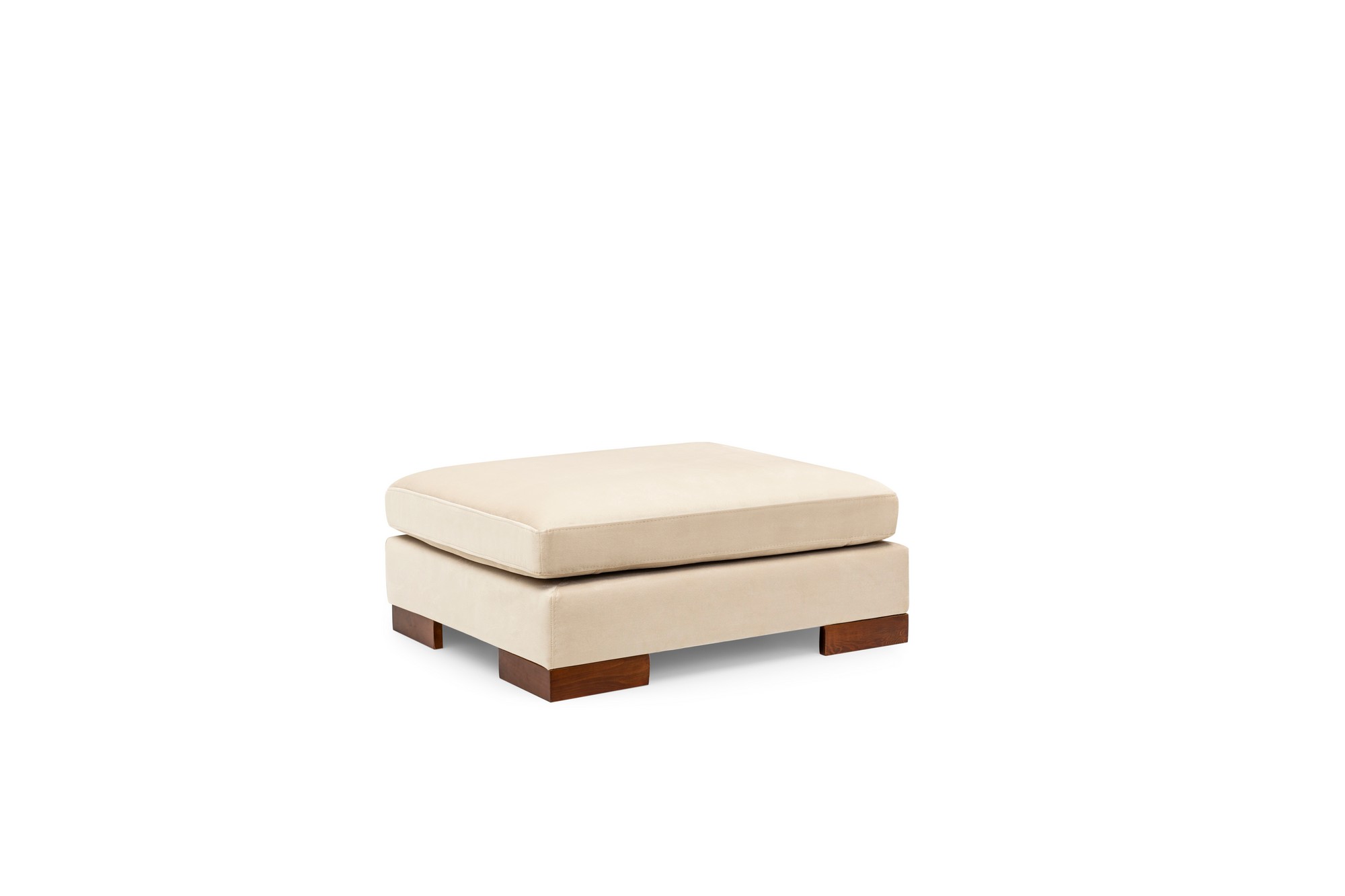 Tulip Ecksofa Links mit Hocker Beige