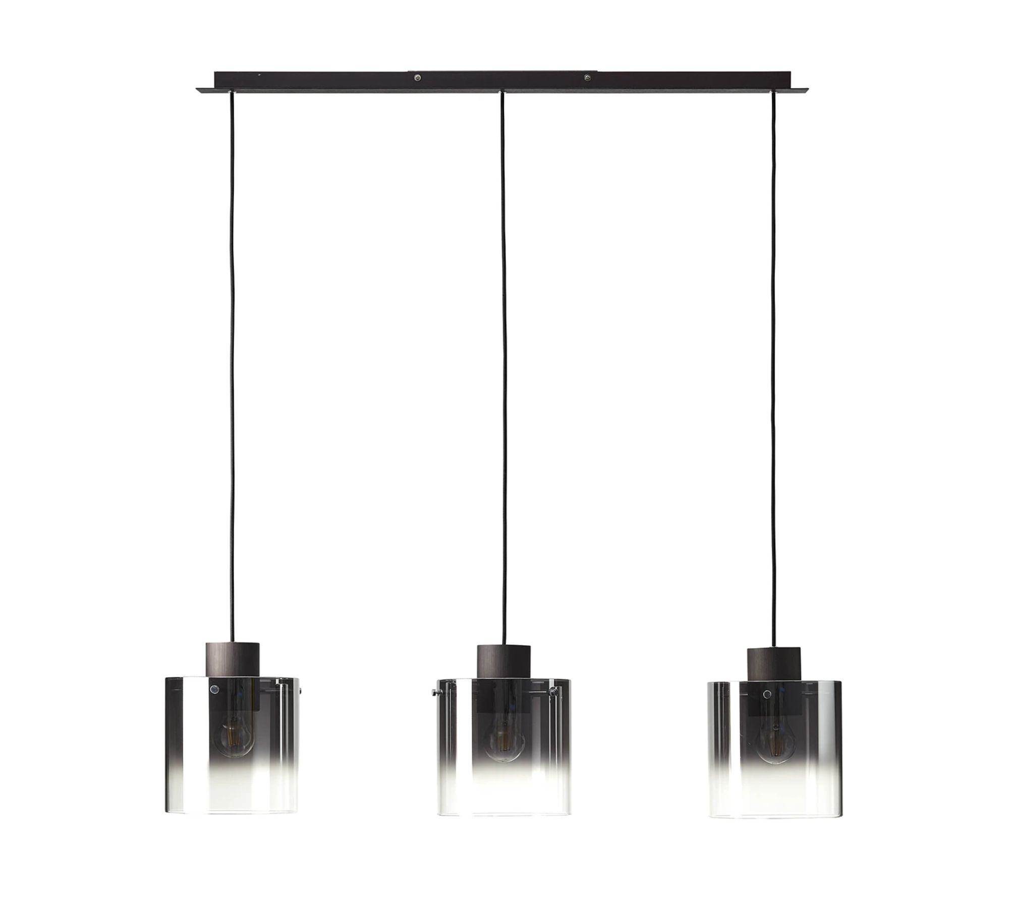 Pendant lamp Beth mirror glass / aluminum 3-lamp