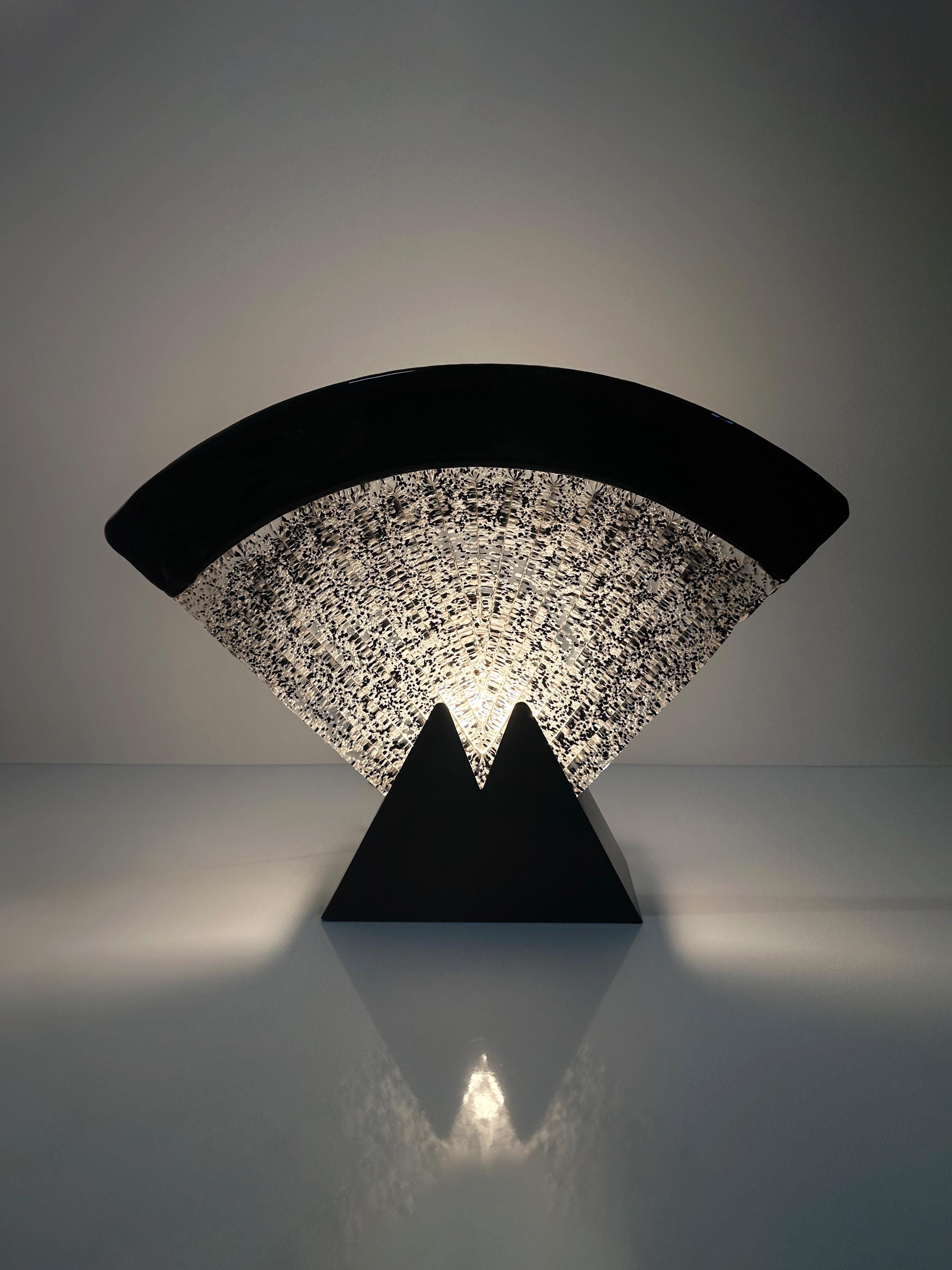 Vintage Art Deco Tischlampe 1980er Jahre