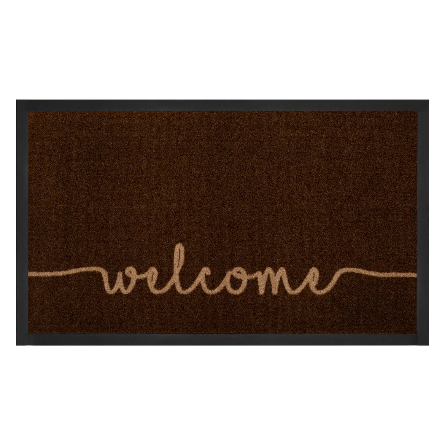 Doormat Cozy Welcome Dark Brown