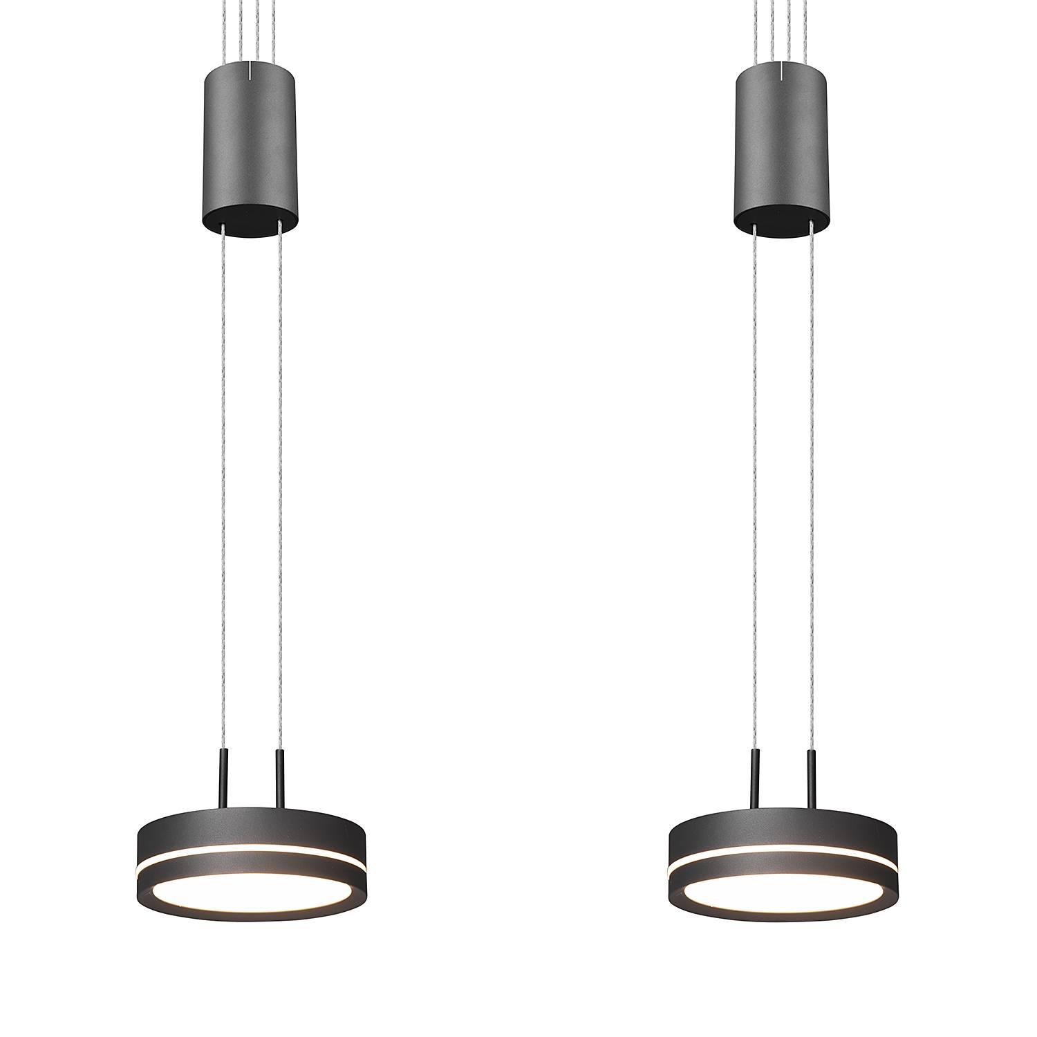 LED-Pendelleuchte Franklin Grau