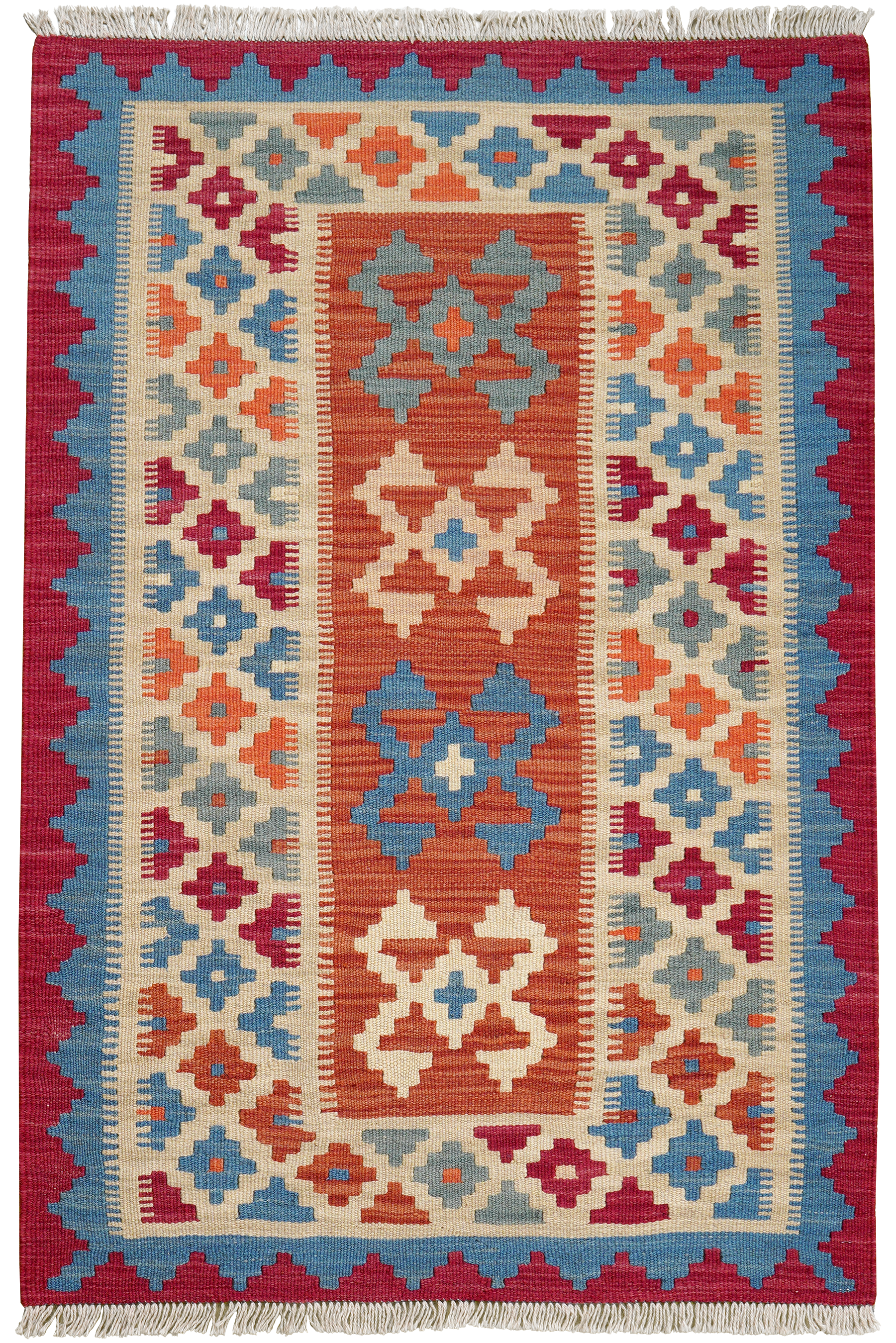 Kilim Gashgai Teppich Mehrfarbig