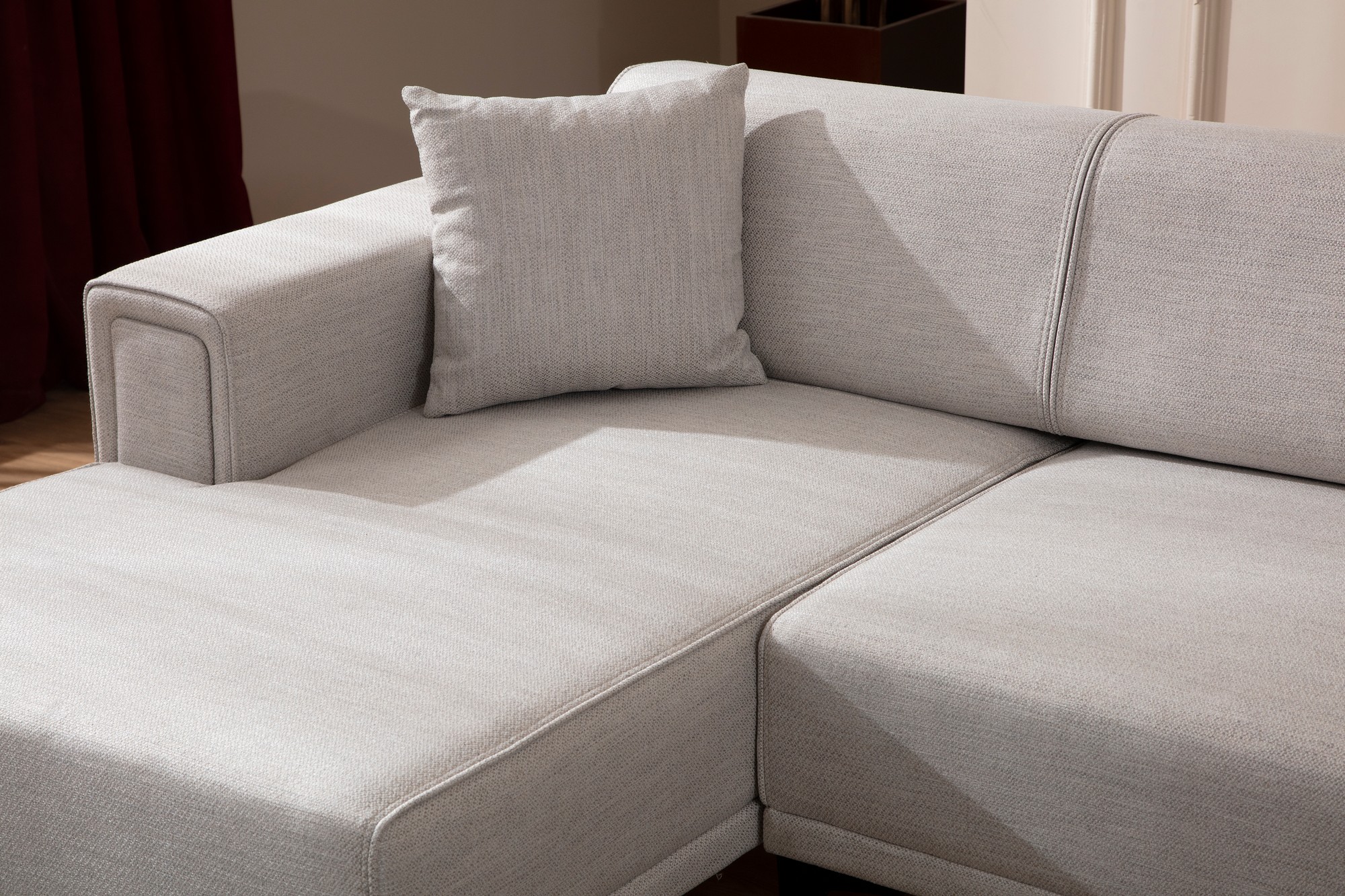 Horizon Ecksofa Rechts Ecru