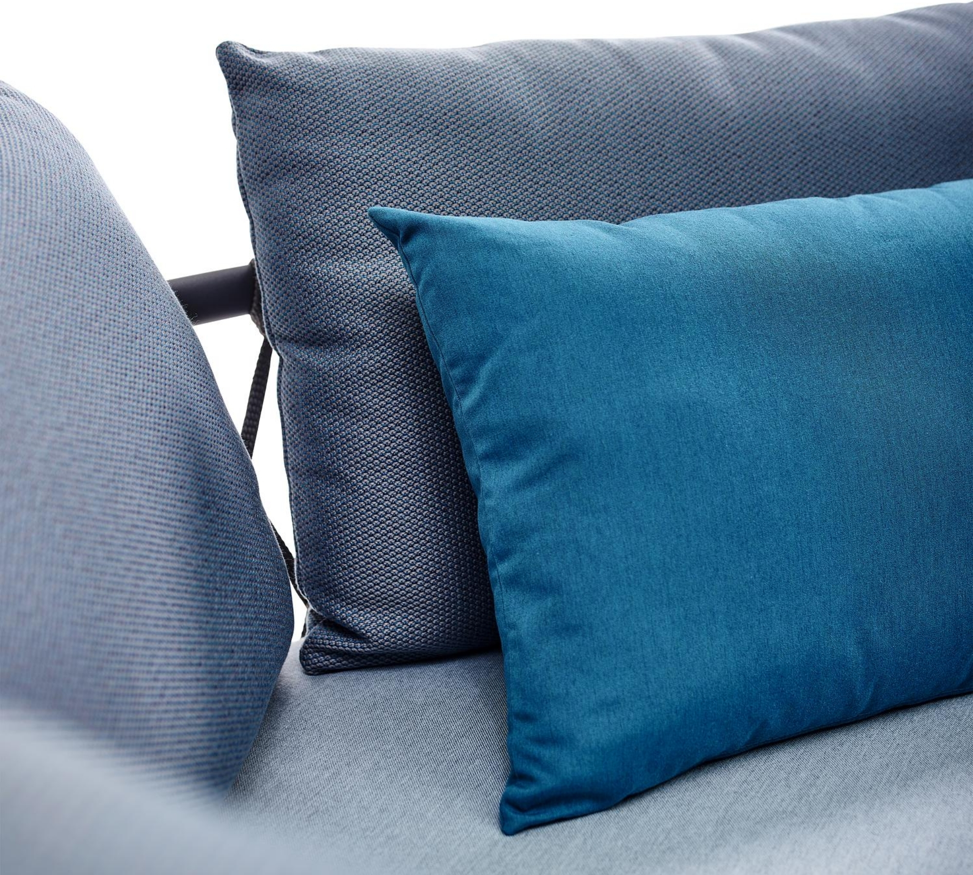 Caro Garten Lounge-Set Anthrazit Blau