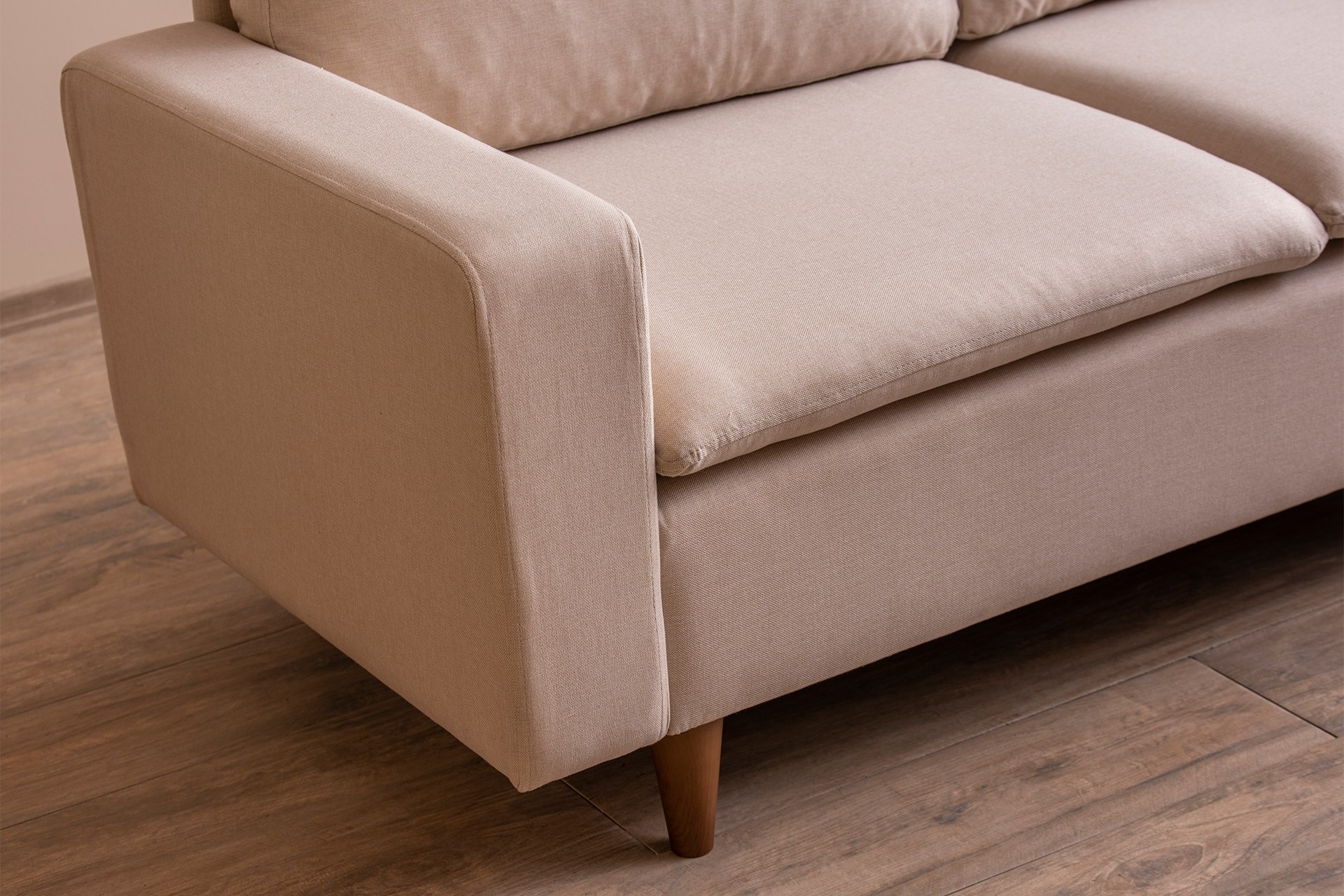 Lungo Sofa 2-Sitzer Creme