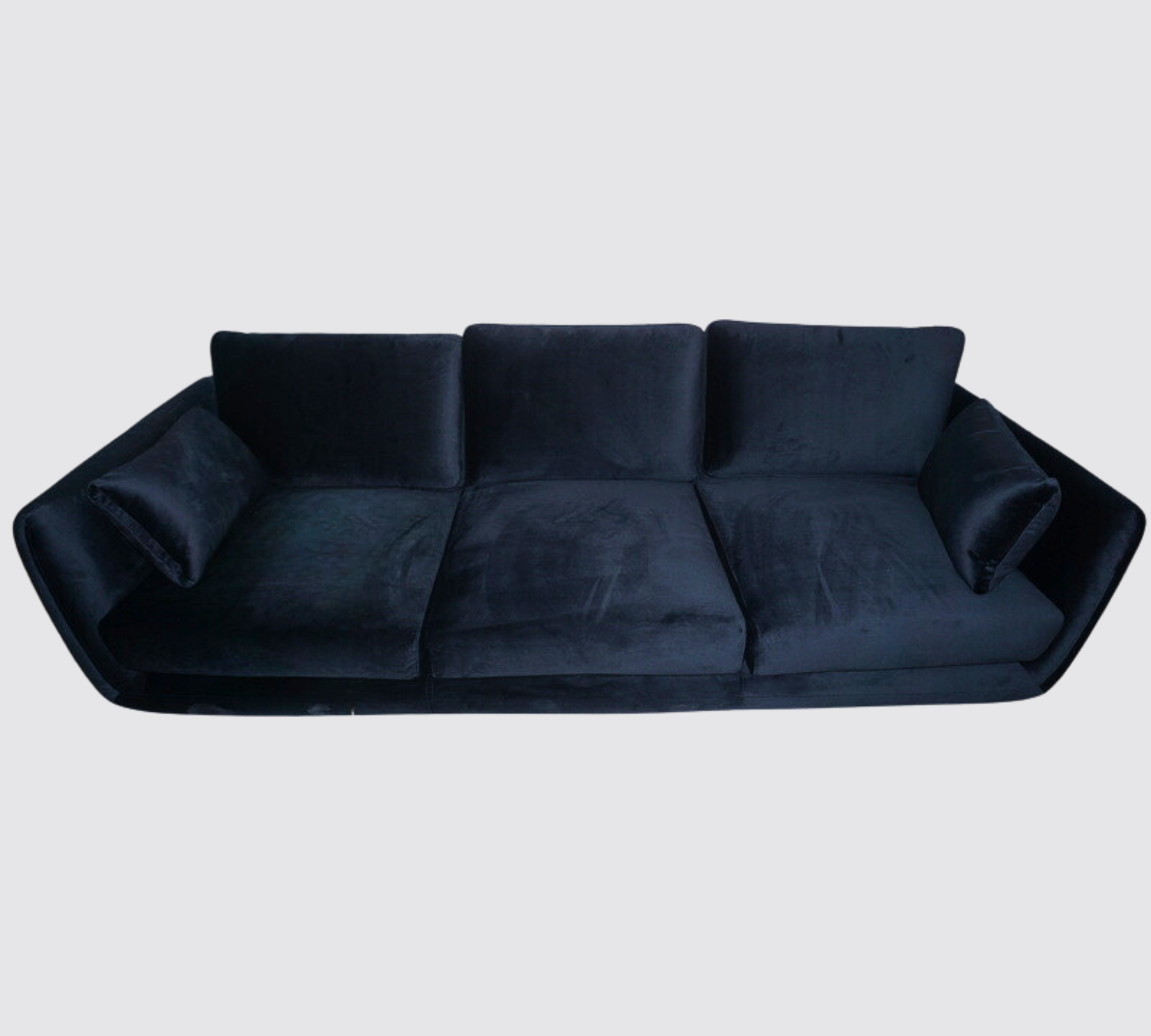 Sigrid Sofa 3-Sitzer Velour Lux Navy