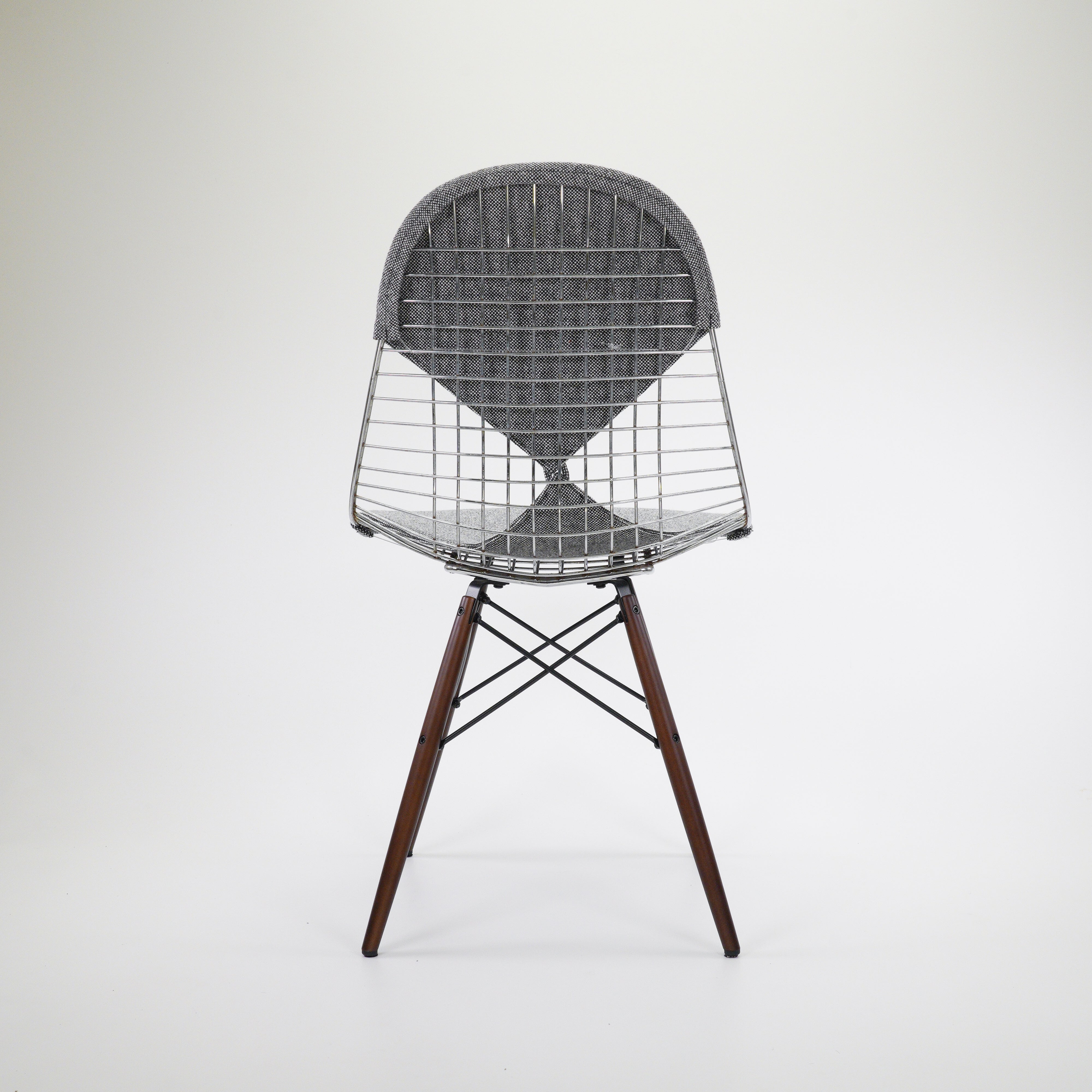 DKR Wire Chair Stahl Textil Grau