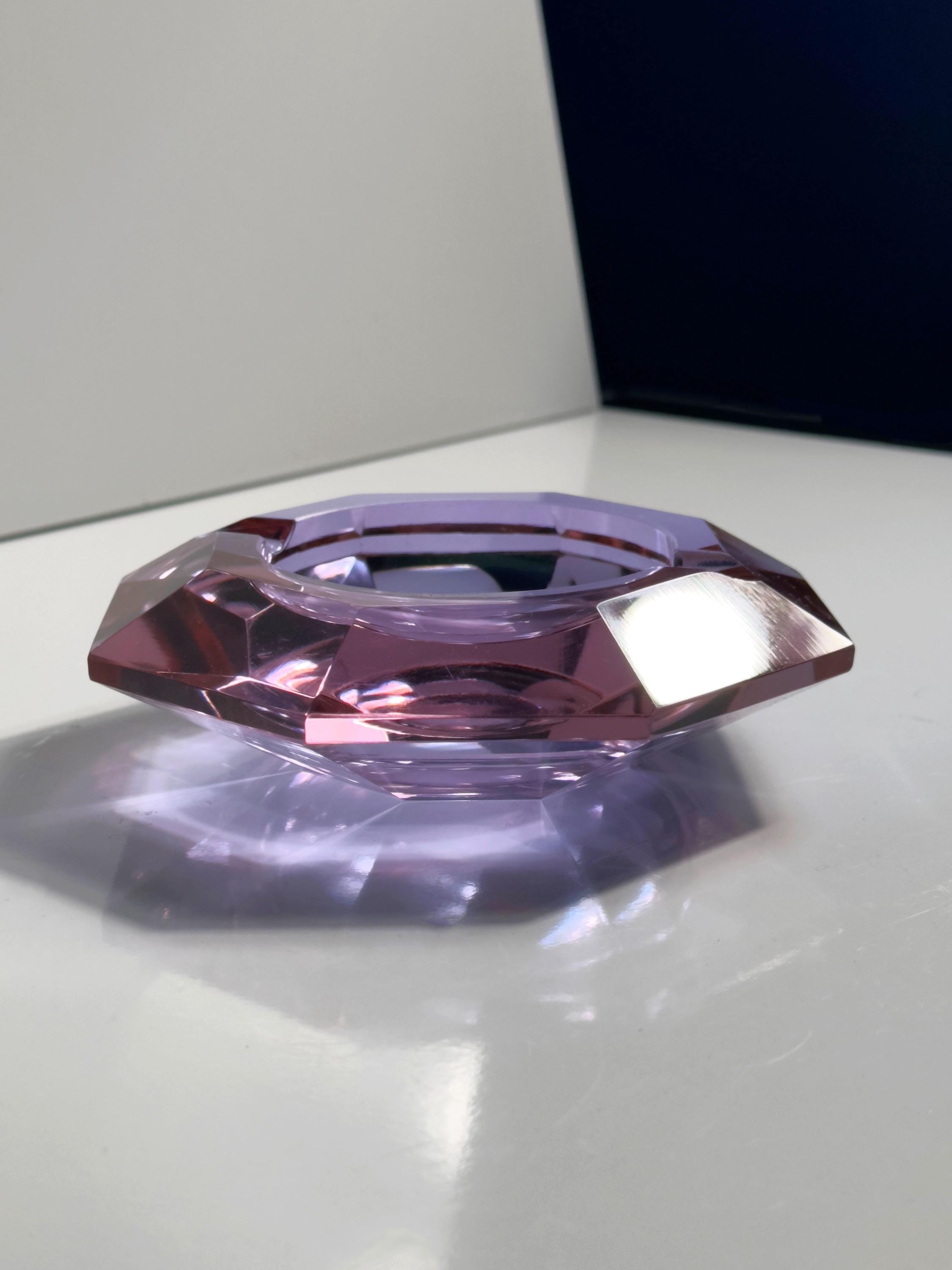 Vintage Ashtray Alexandrite Glass 1970s