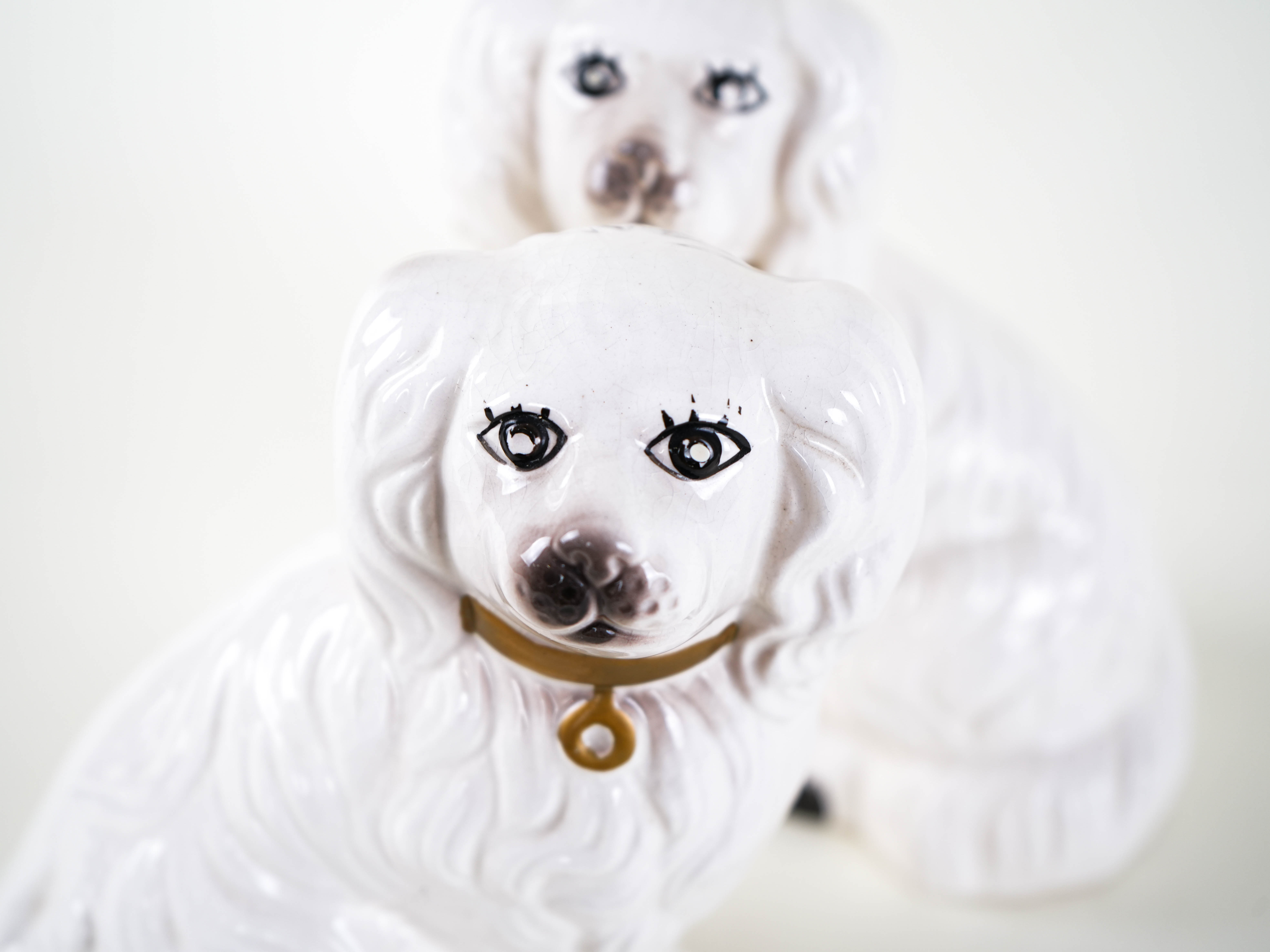 Dog Figures English Style Ceramic 1970s