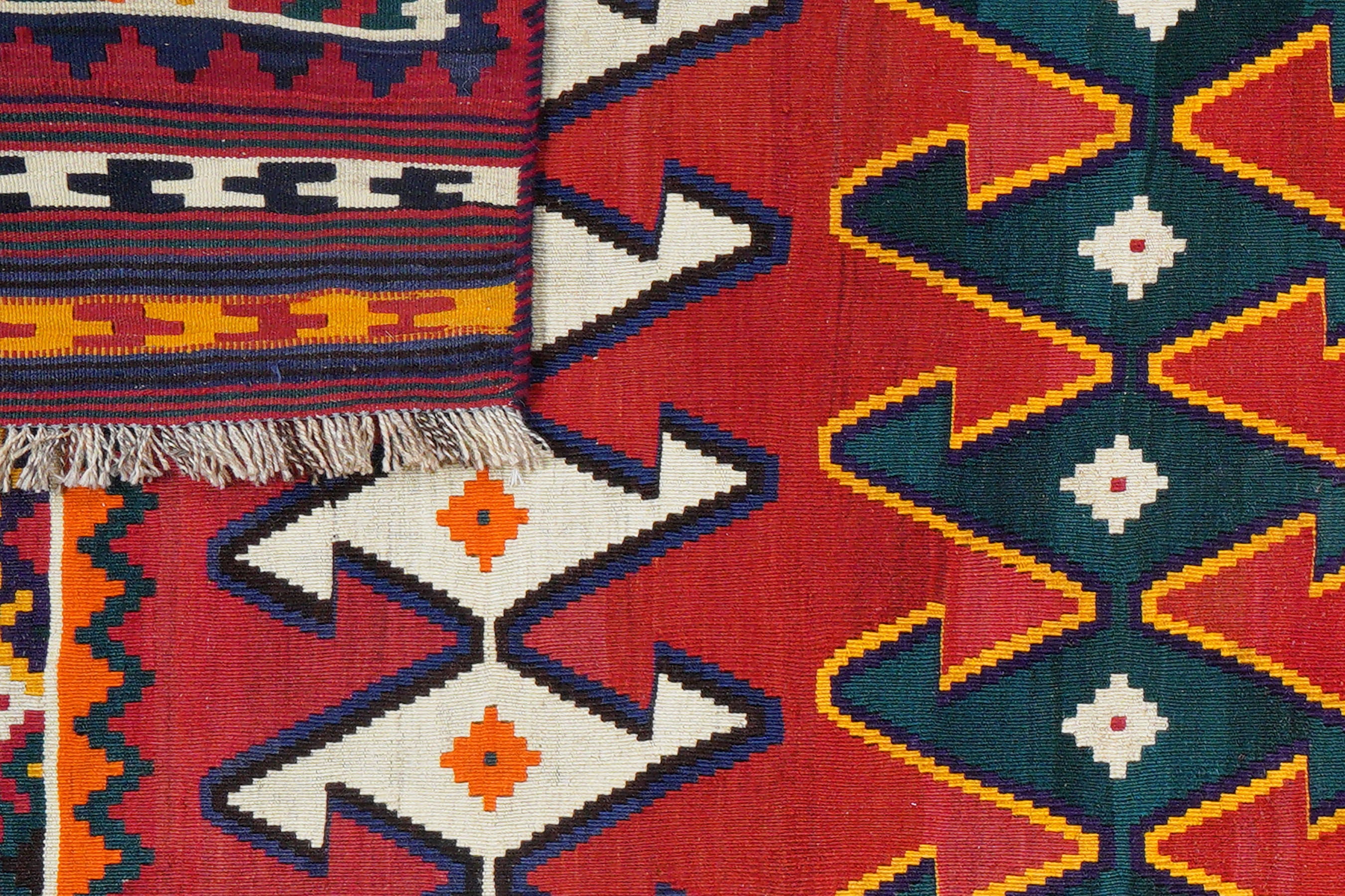 Kilim Gashgai Teppich Mehrfarbig