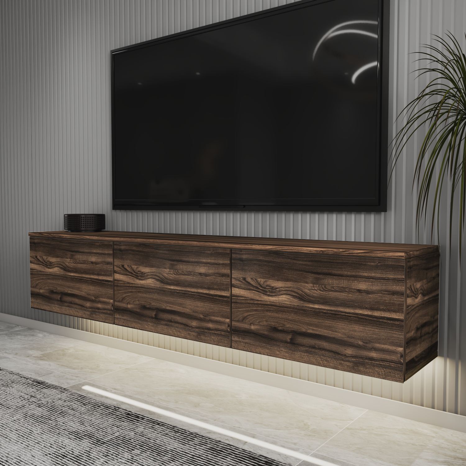 Neon TV Stand Chestnut