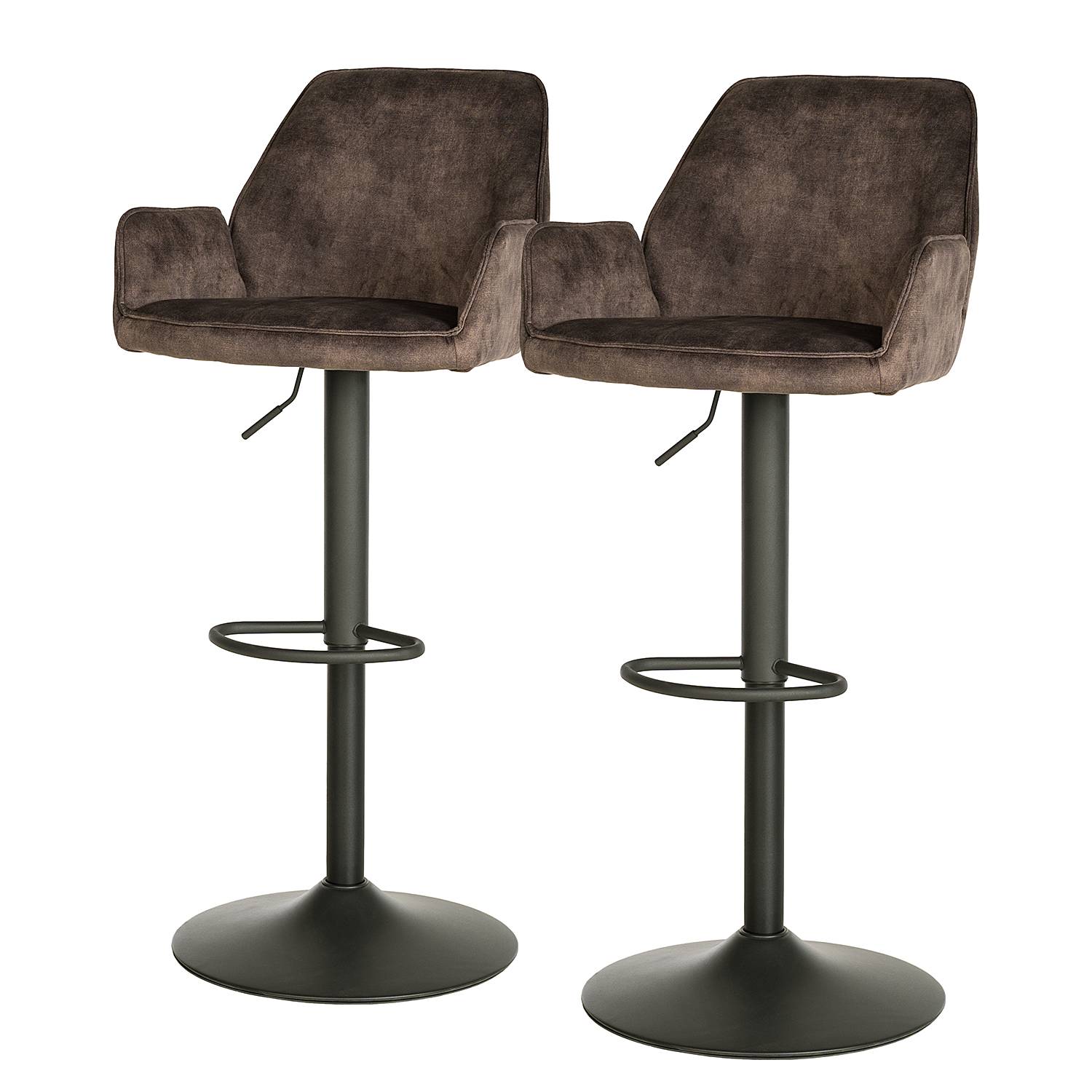 2x Barstuhl Prace Braun