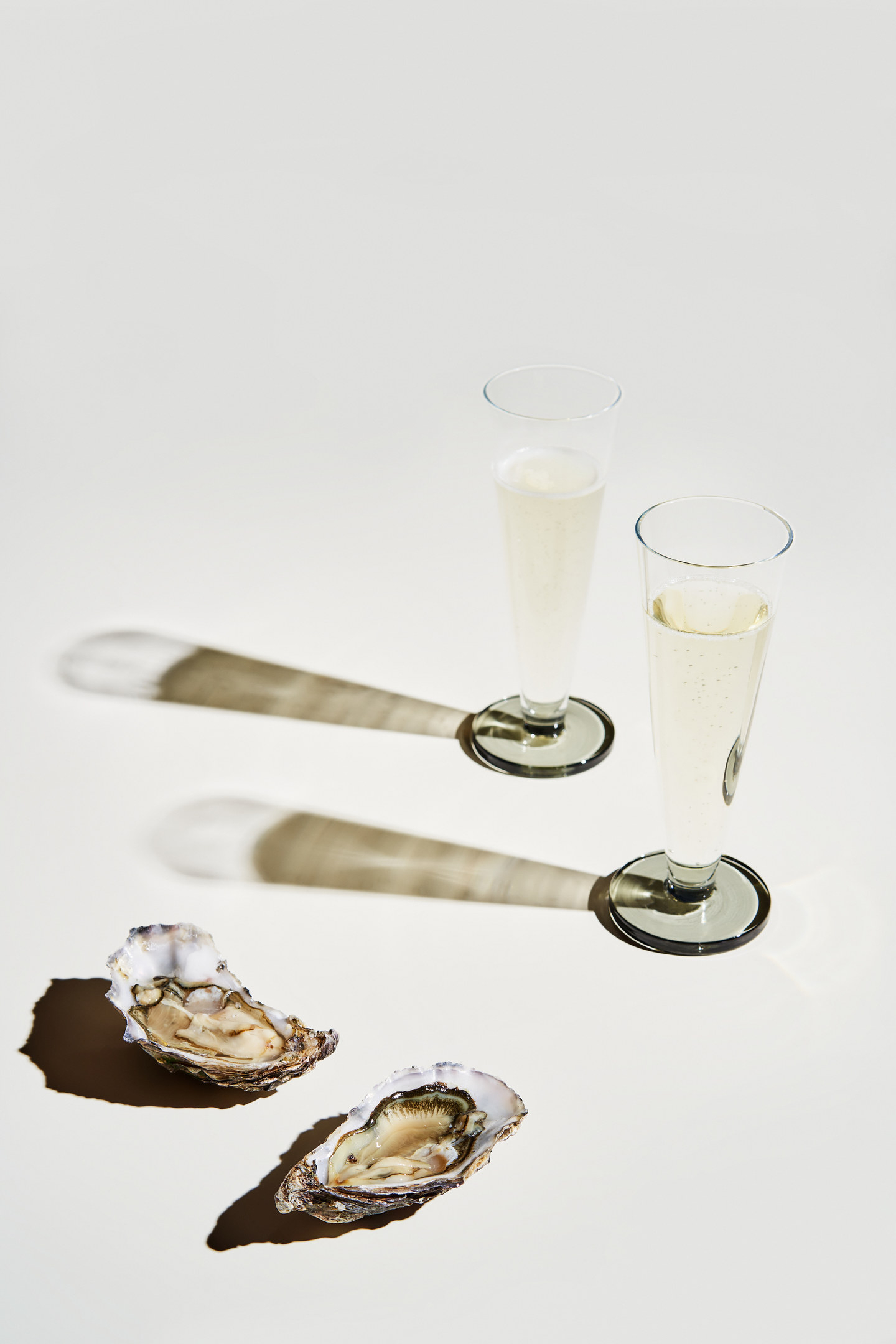 Puck Flute Glass 2-piece Set Transparent