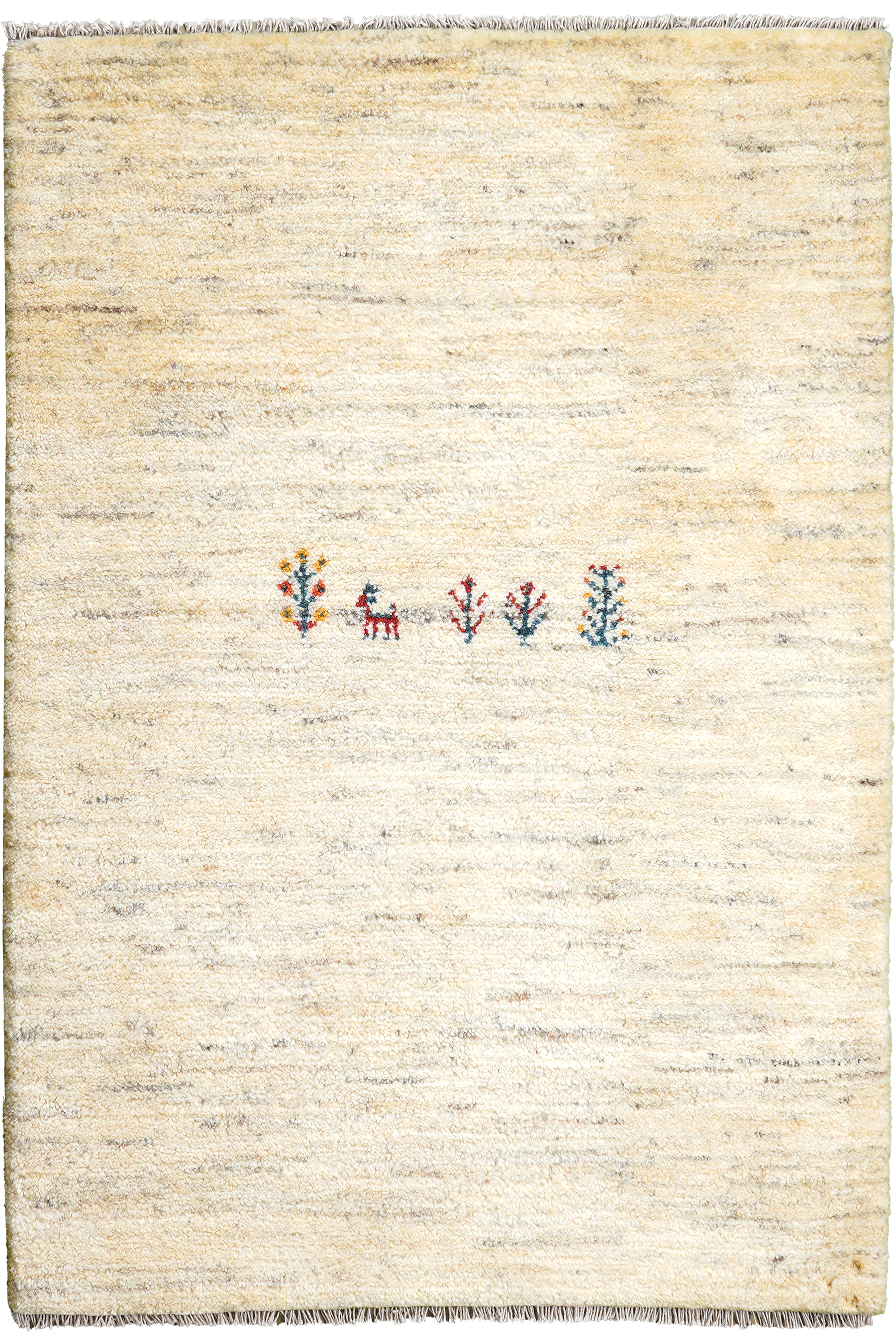 Gabbeh Rug Wool Cream