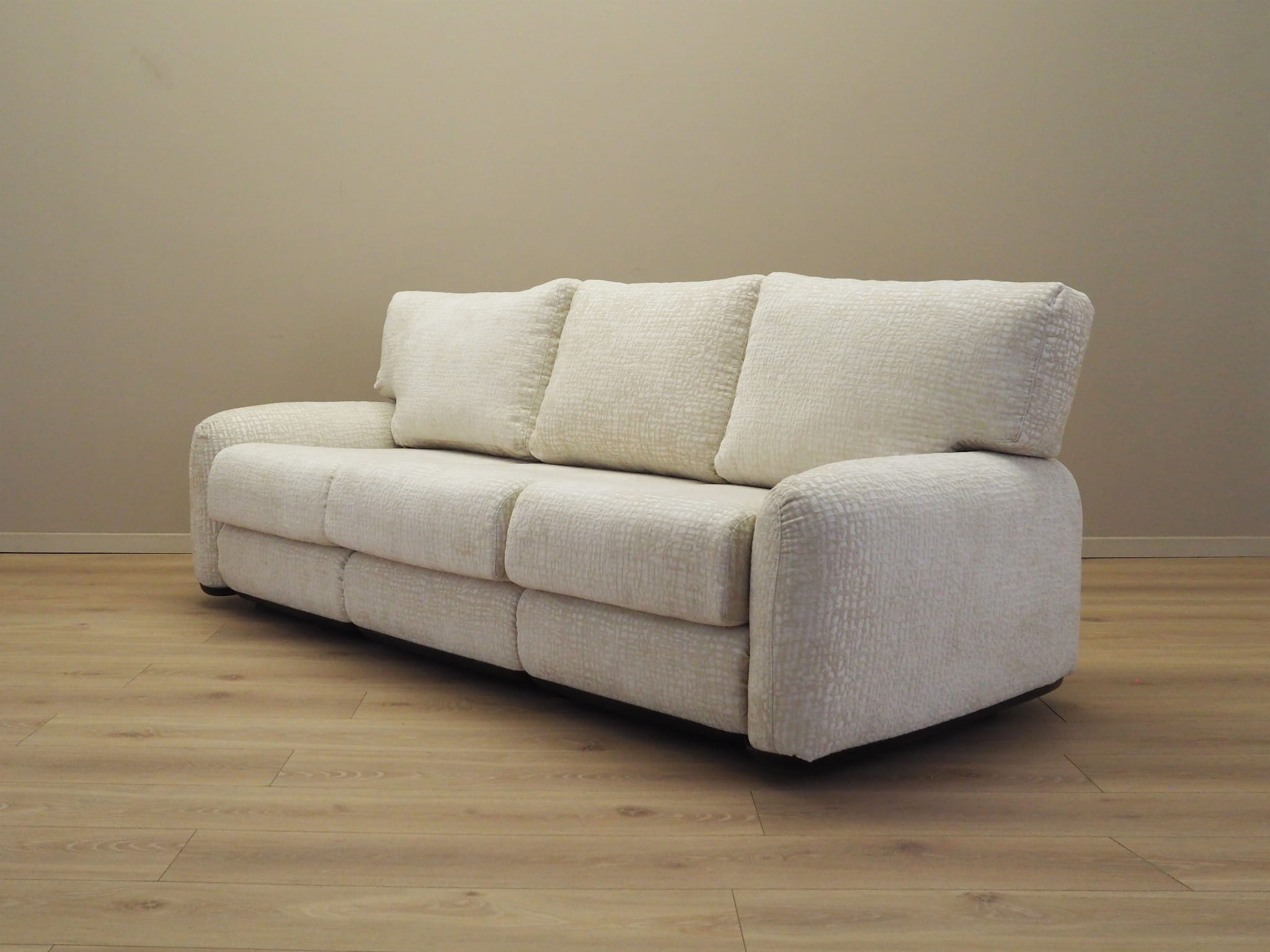 Piumotto 3-Sitzer Sofa Weiß 1970er Jahre