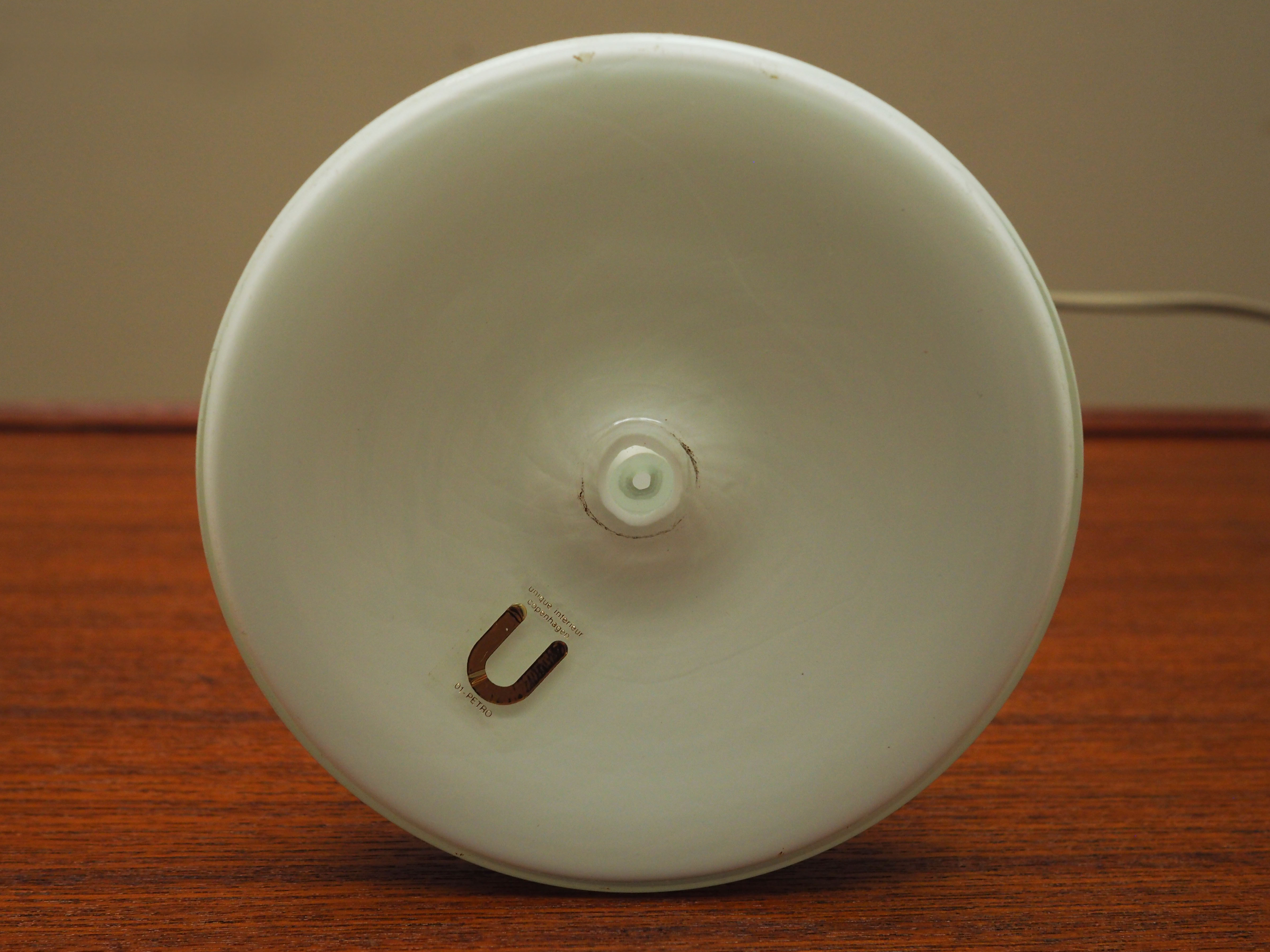 Table lamp glass 1970s