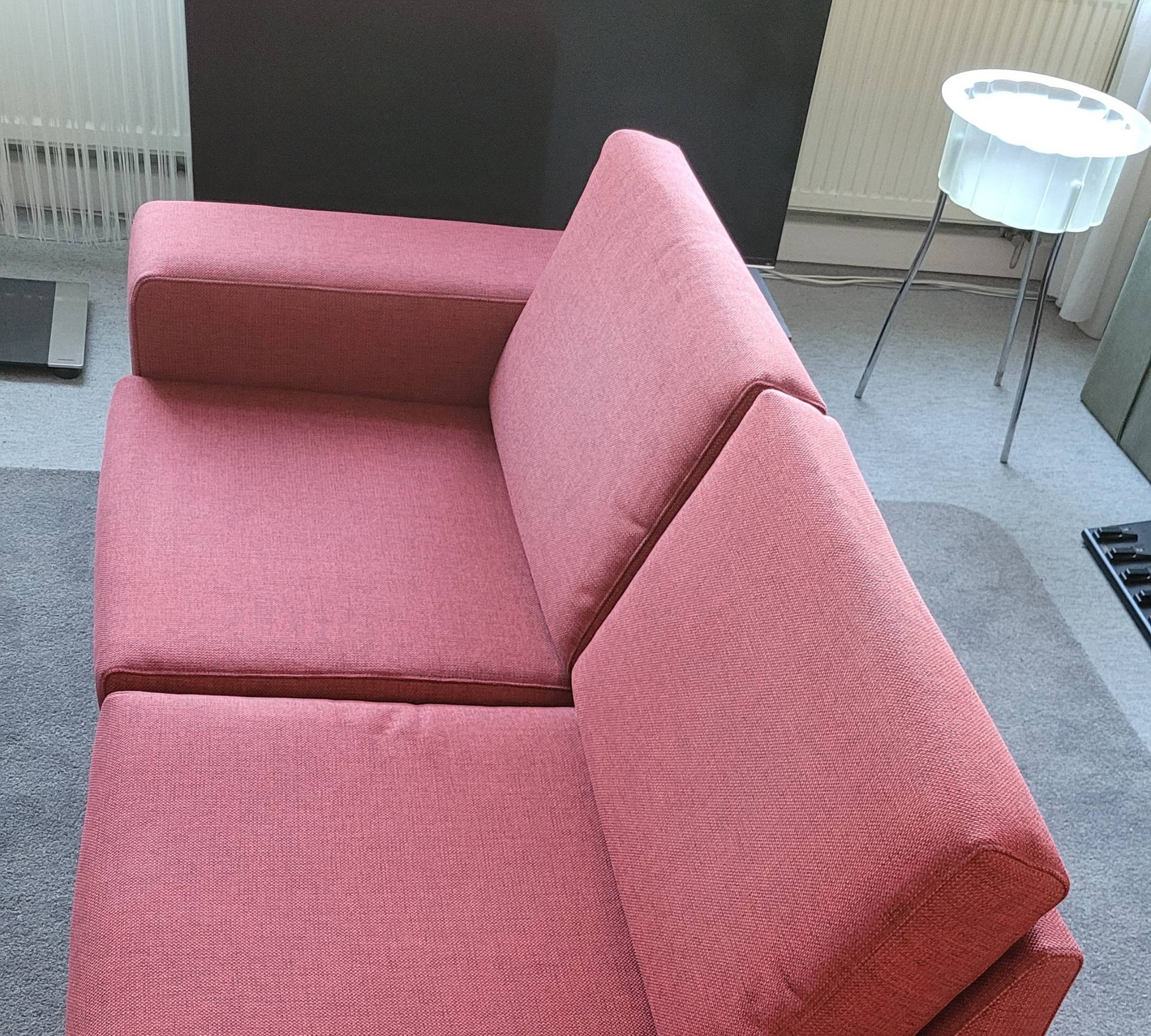 Sofa 2-Sitzer Stoff Rot 