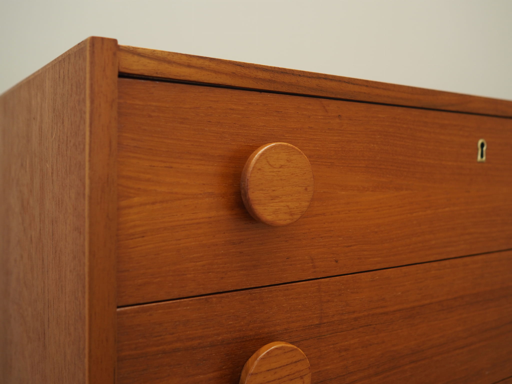 Vintage chest of drawers Teak wood Brown 1960s