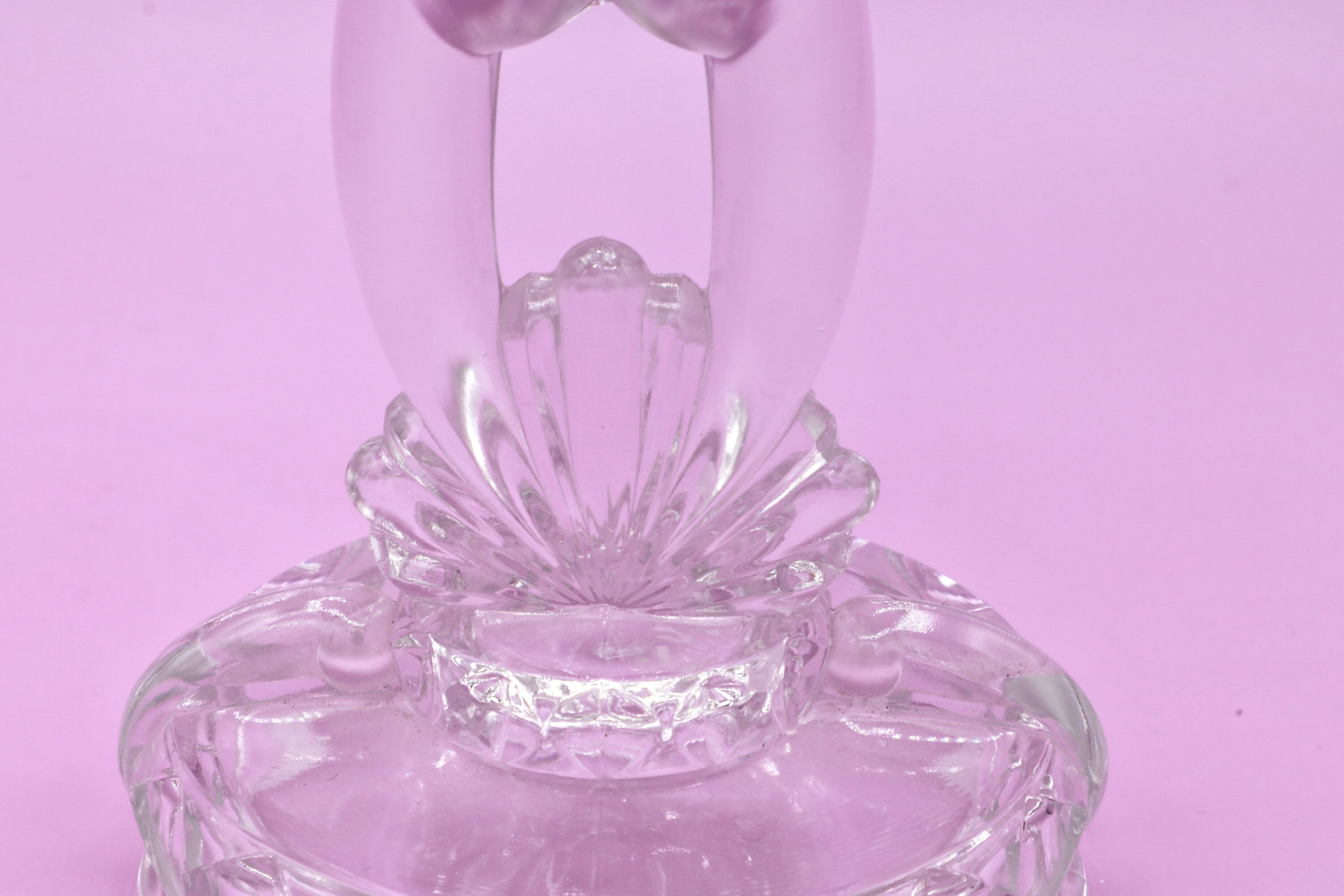 Vintage candlestick glass 1980s