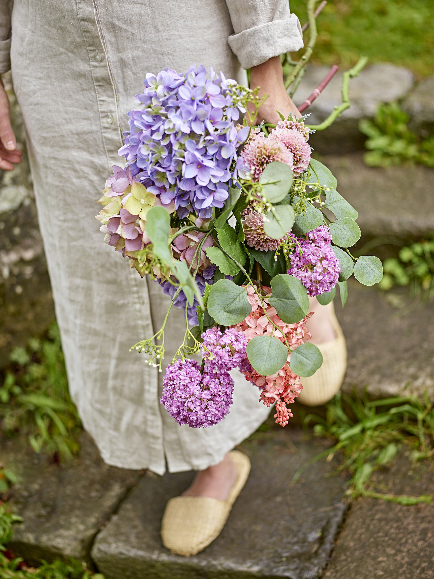 Artificial flower bouquet Edge Violet 30 x 80 x 30 cm