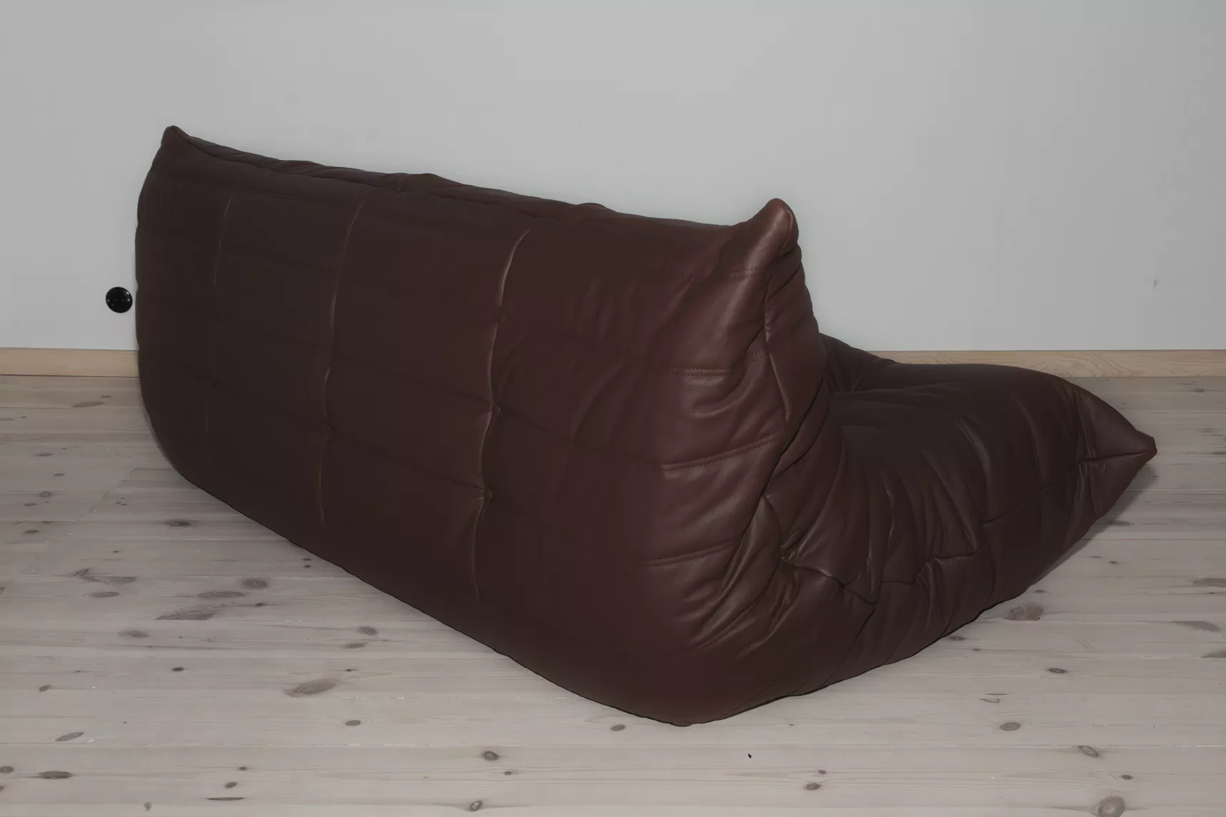 Togo Sofa 3-Sitzer Madras-Leder Braun