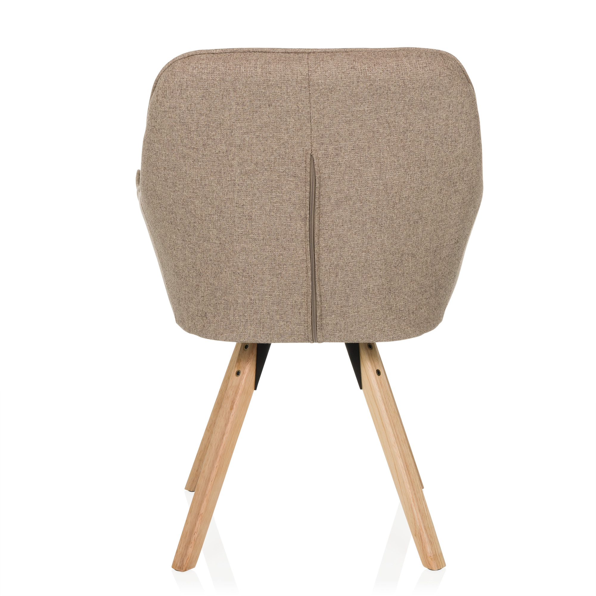 SCANDI SOFT Esszimmerstuhl Drehbar Stoff Beige