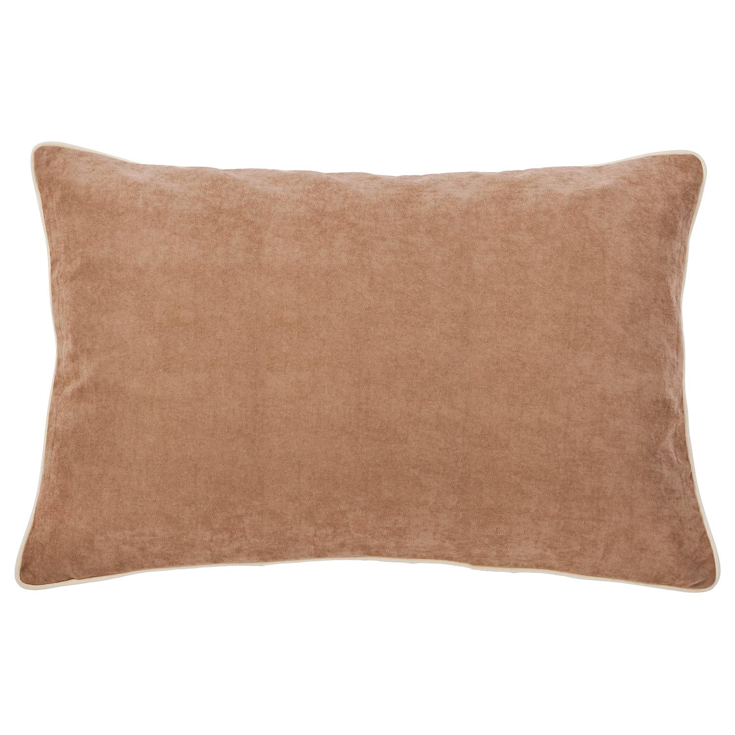 Kisssenhülle Joy Samt Taupe 40 x 60 cm