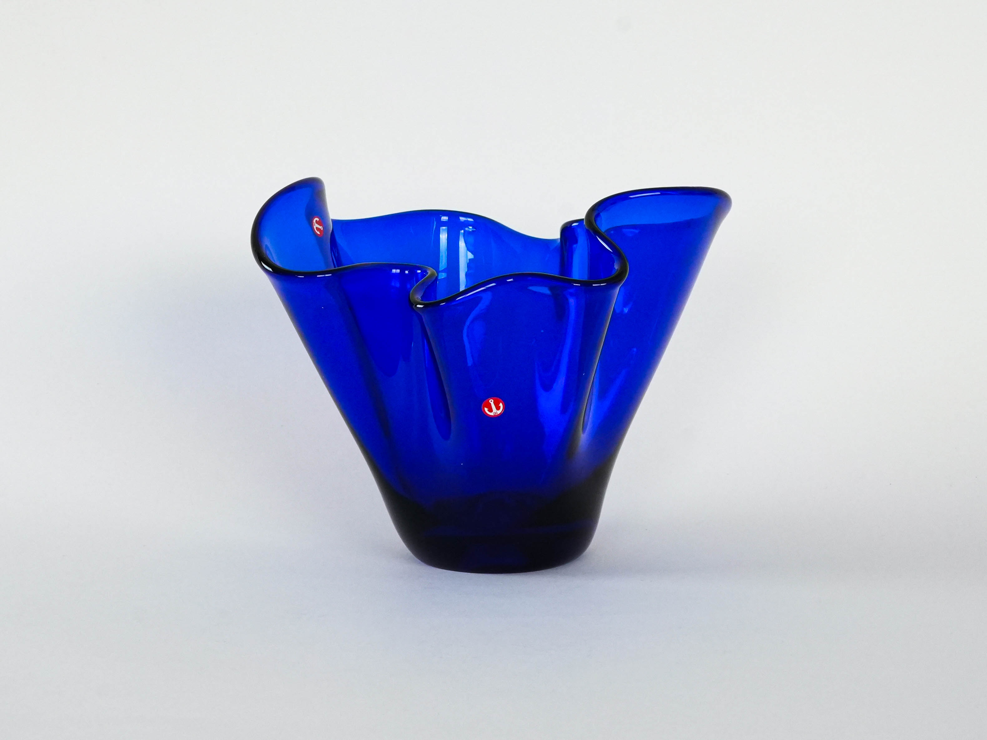 Glass vase Blue
