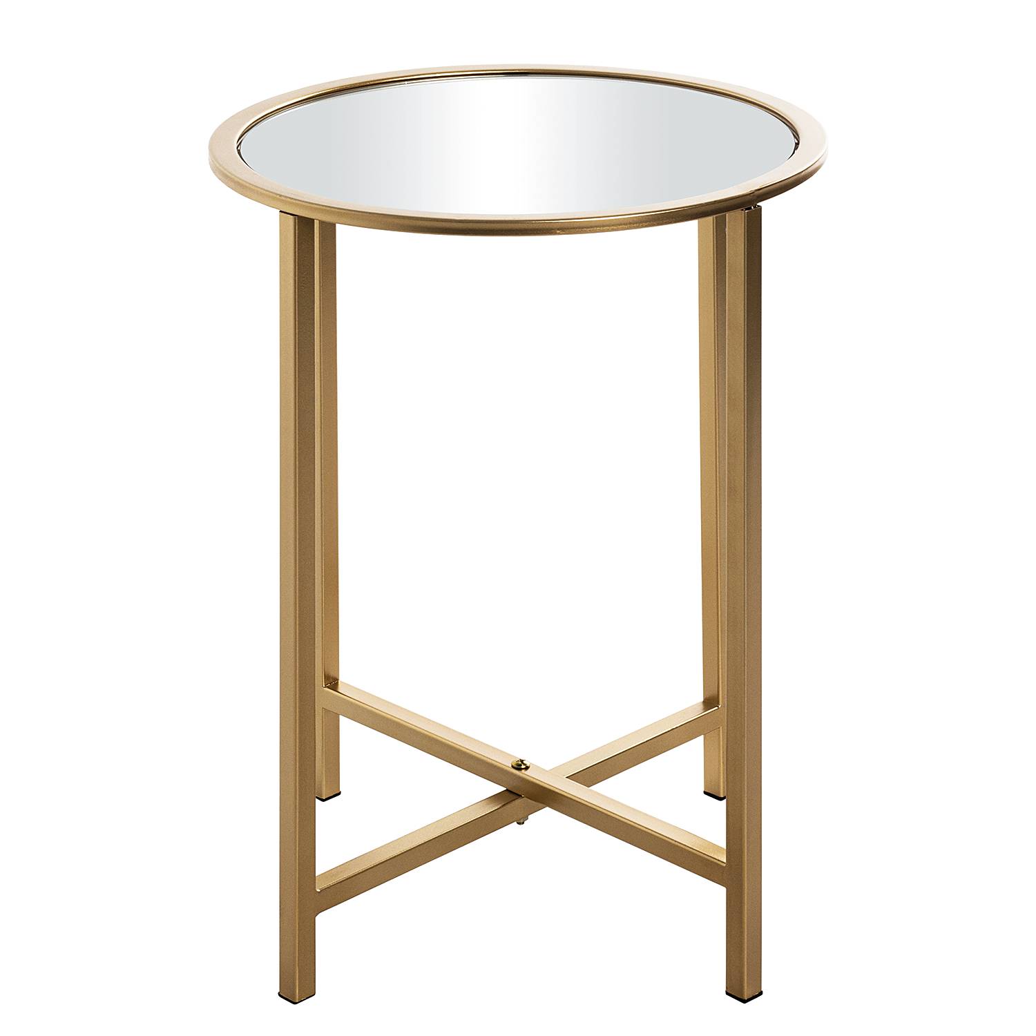 Tetford Beistelltisch Glas Metall 39cm