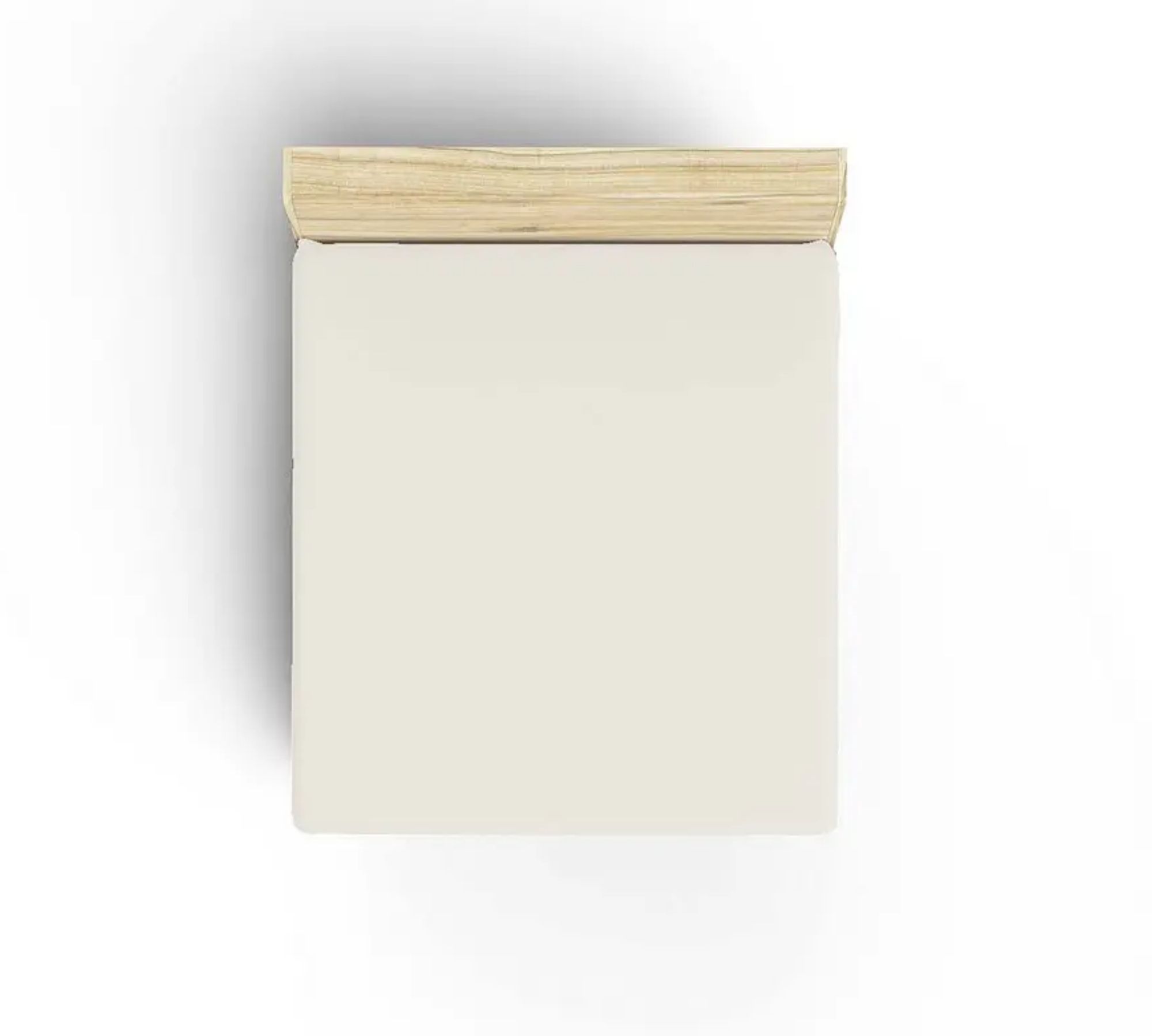 Lenzuolo con angoli cotone crema 100cm x 200cm