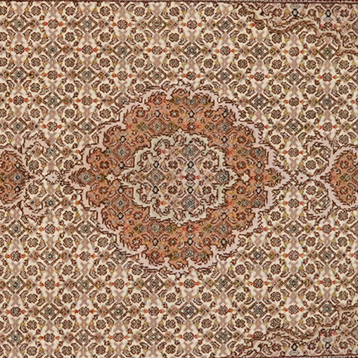 Tabriz Raj Teppich Braun
