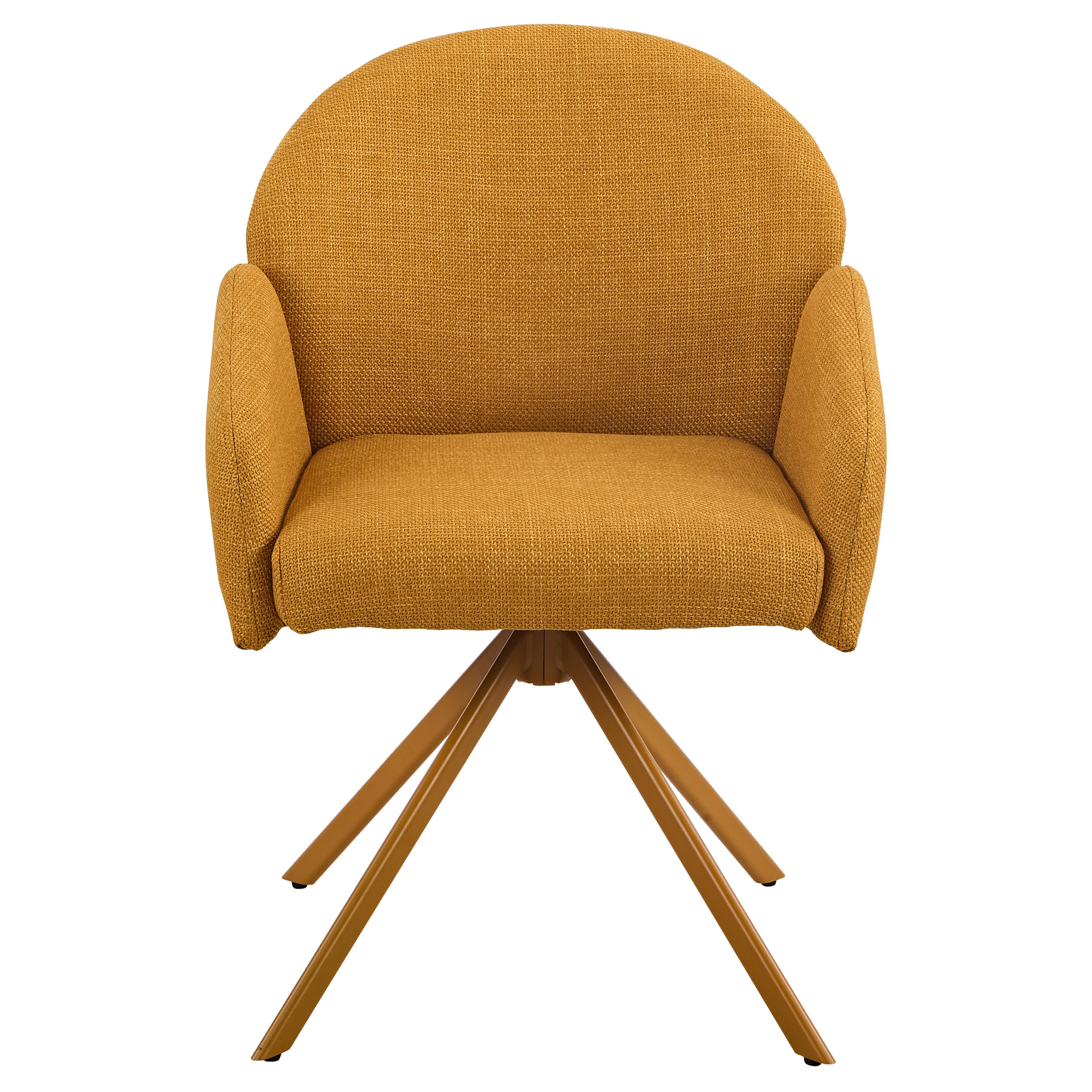 Armchair Holly Set of 2 Curry Yellow