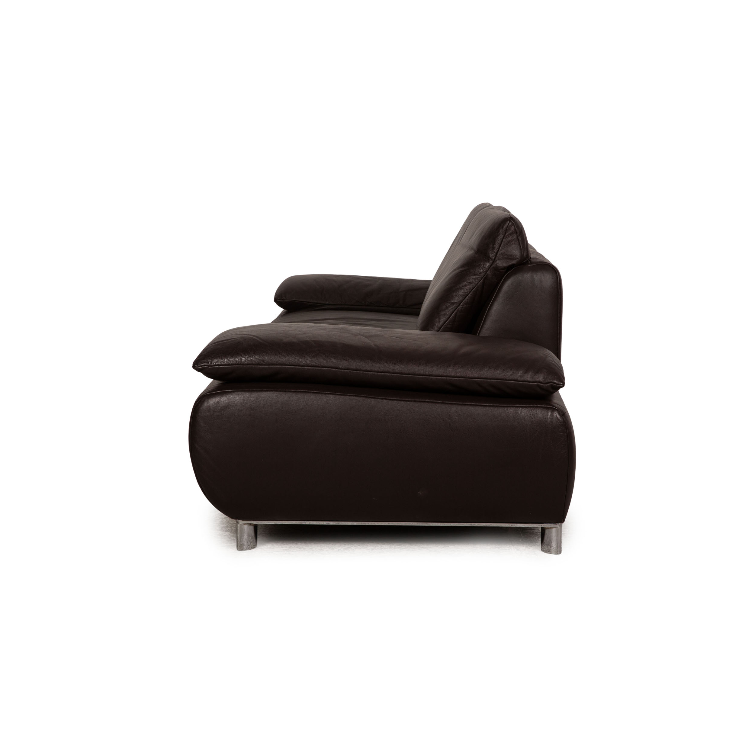 Volare Sofa 3-Sitzer mit Funktion Leder Dunkelbraun
