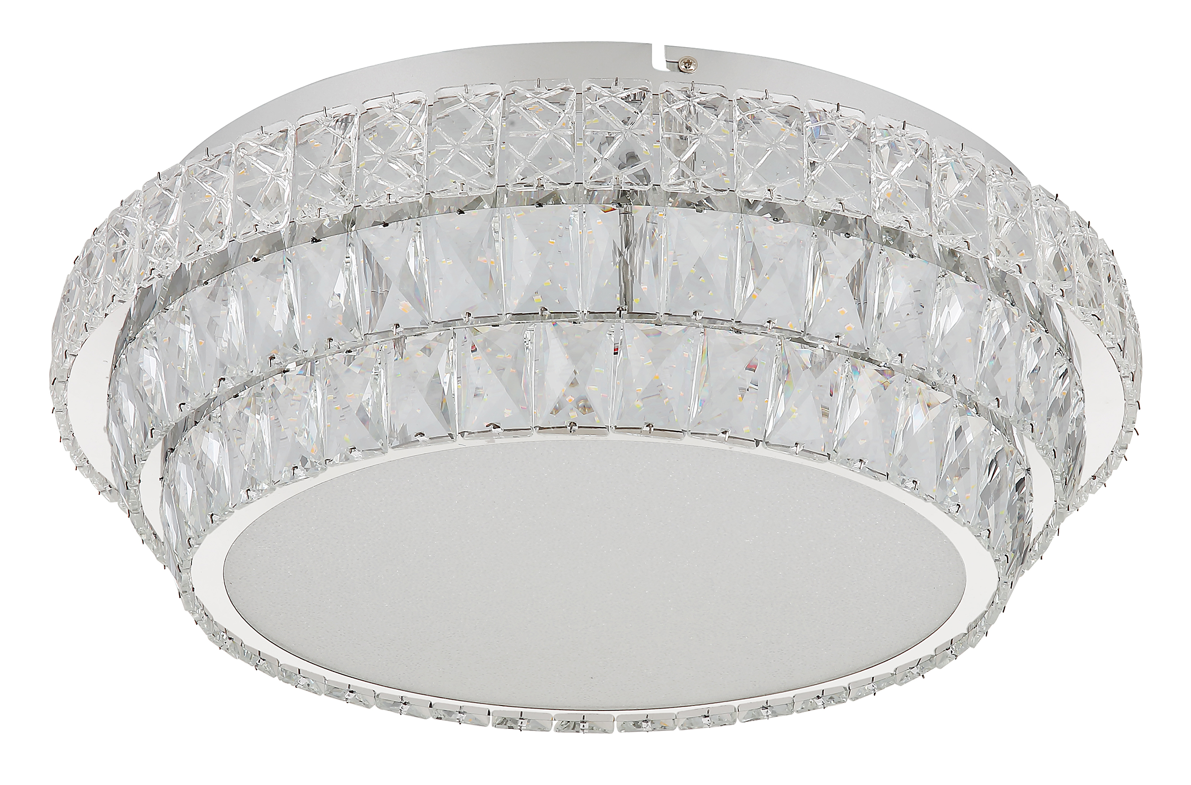 1-Flammig Klara LED-Deckenleuchte Glas Eisen Ø50cm