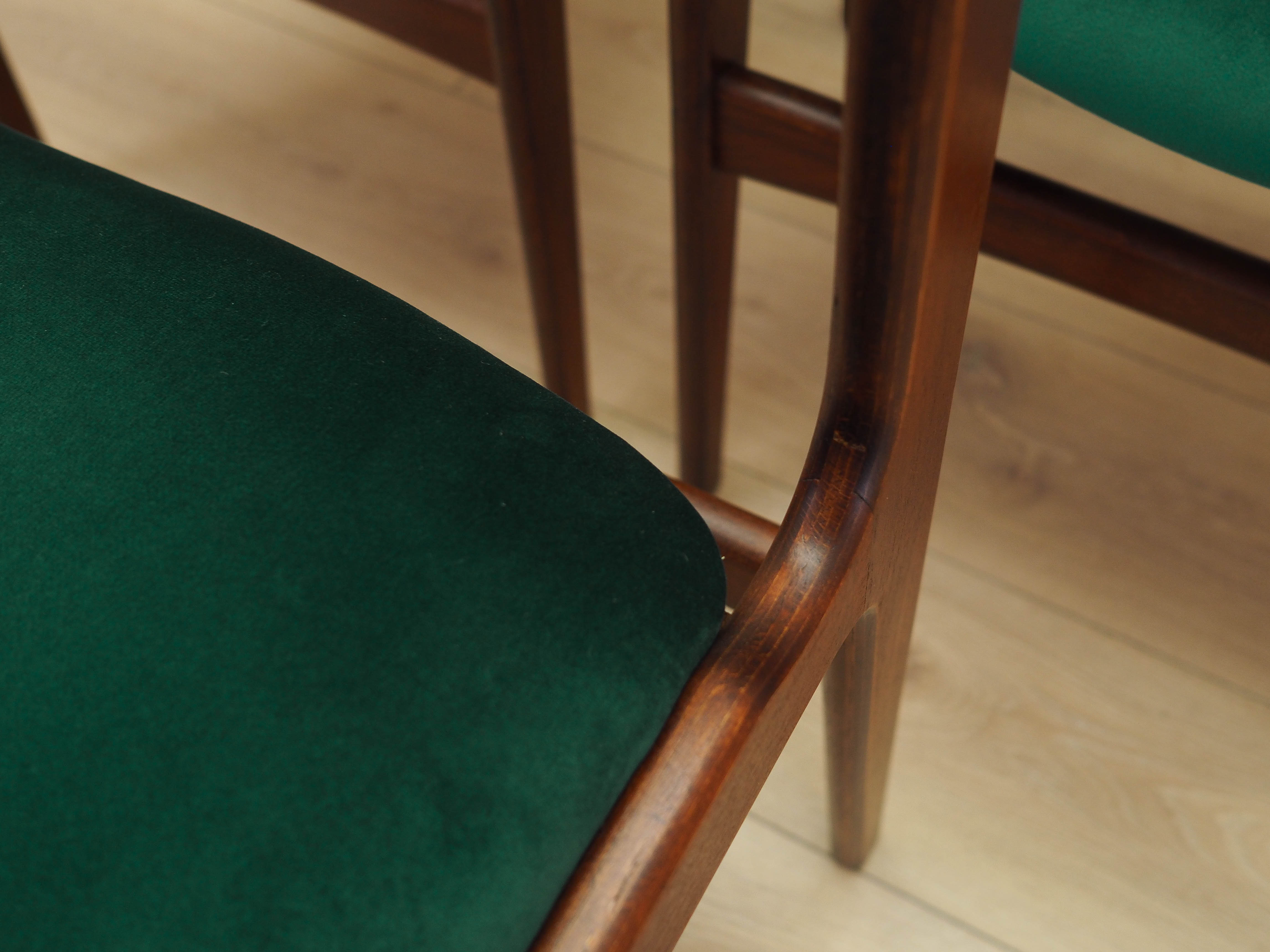 Teakwood chairs 6x Green