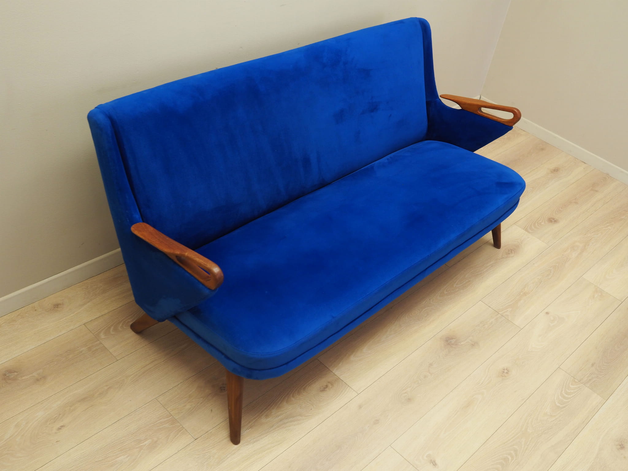 Wohnzimmer-Set Blau 1960er Jahre