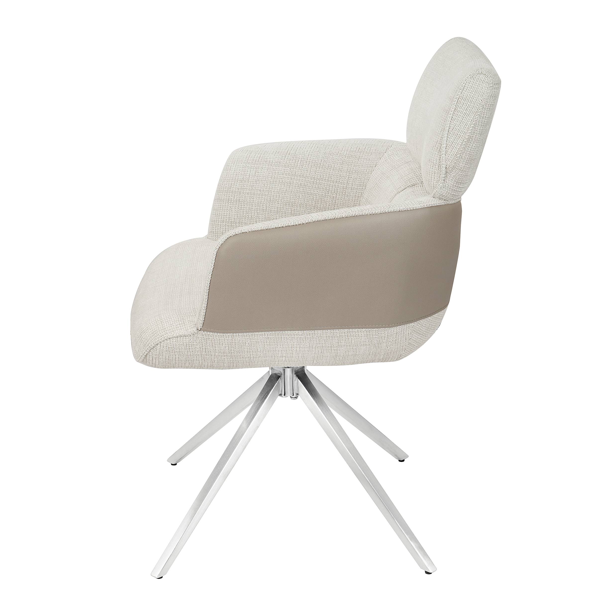 2x Drehbarer Armlehnenstuhl INNIK Beige