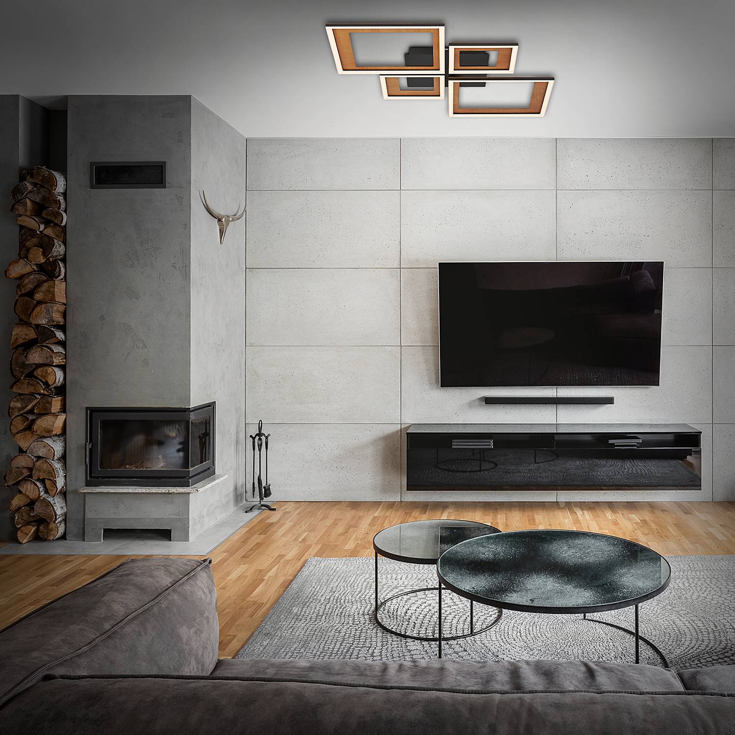 LED Ceiling Light Frame XI Nylon Iron