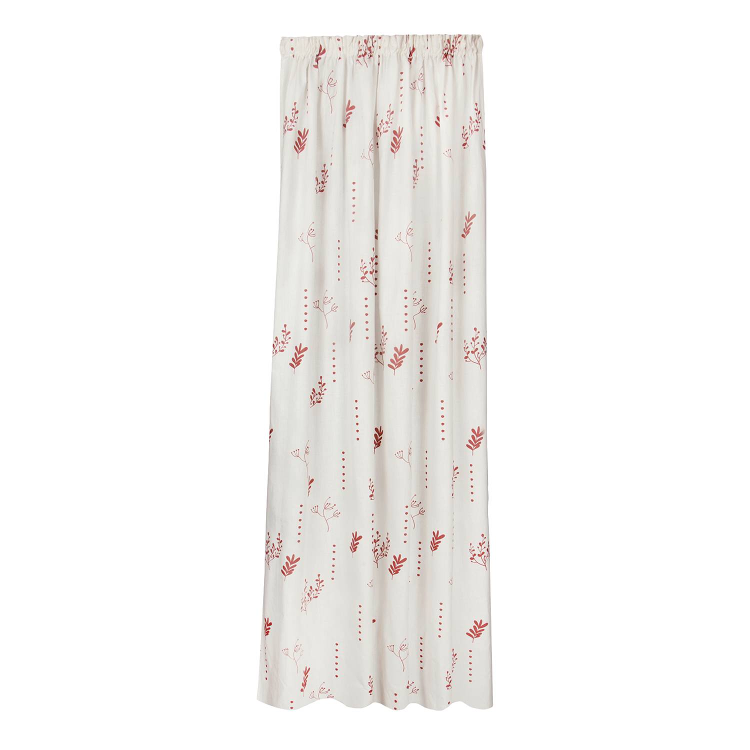 Fertigschal Annett Bio-Baumwolle Weiß / Rosenholz Rostbraun