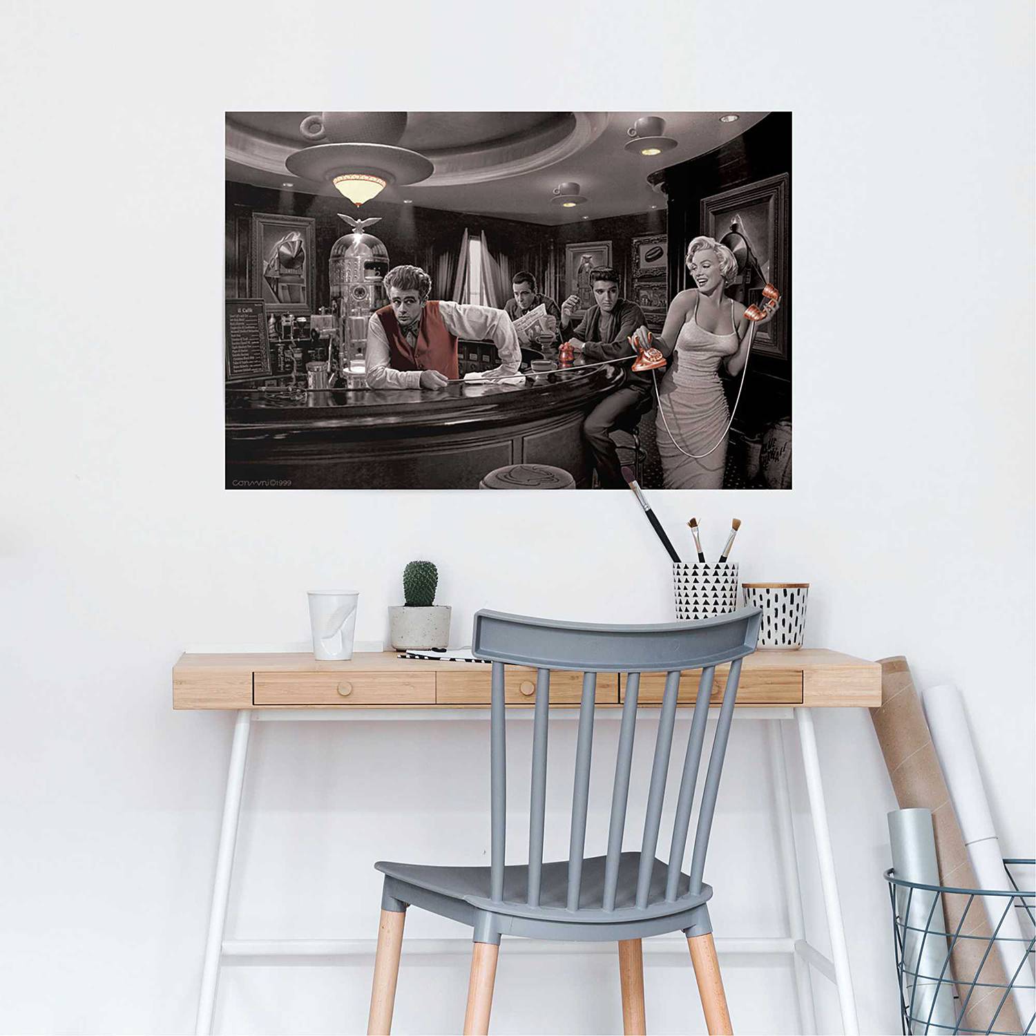 Poster Java Dreams Papier Schwarz 61 x 91,5 cm