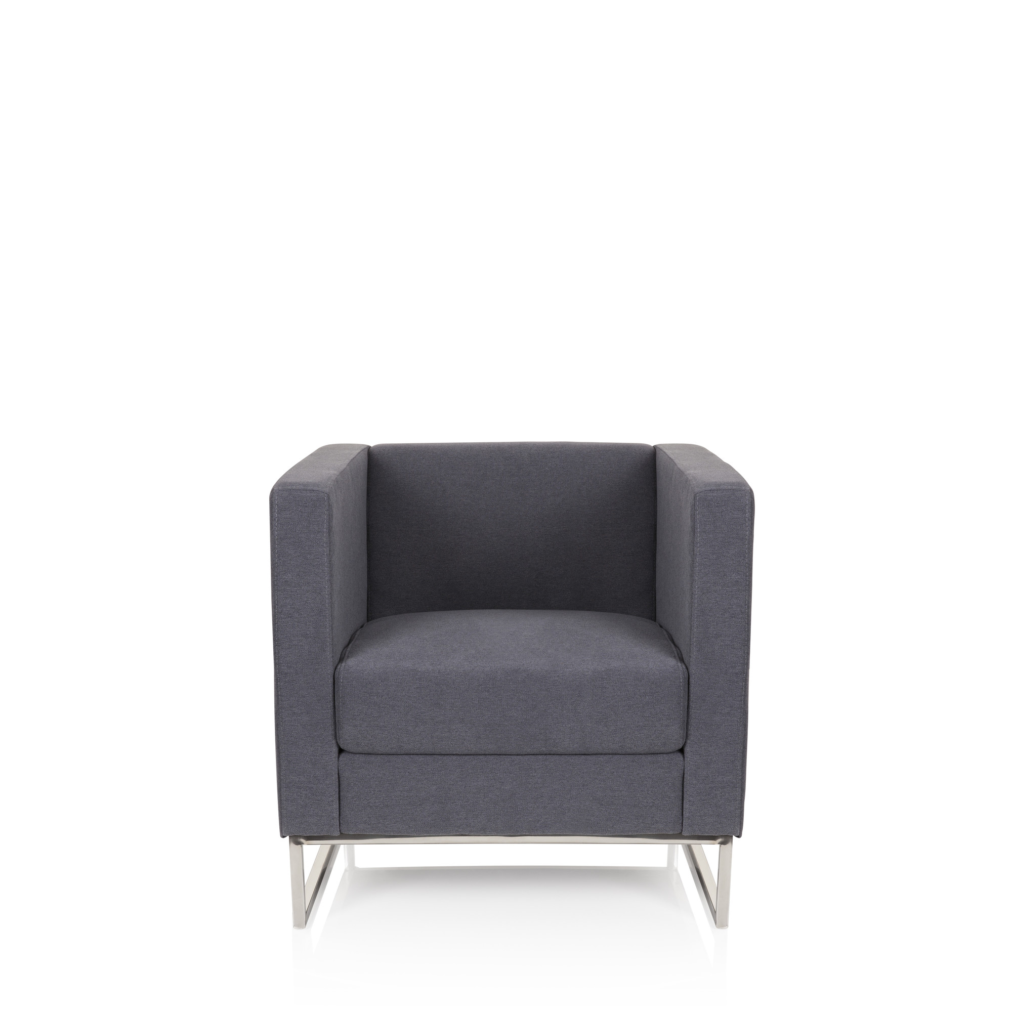 BARBADOS Sessel Stoff Grau
