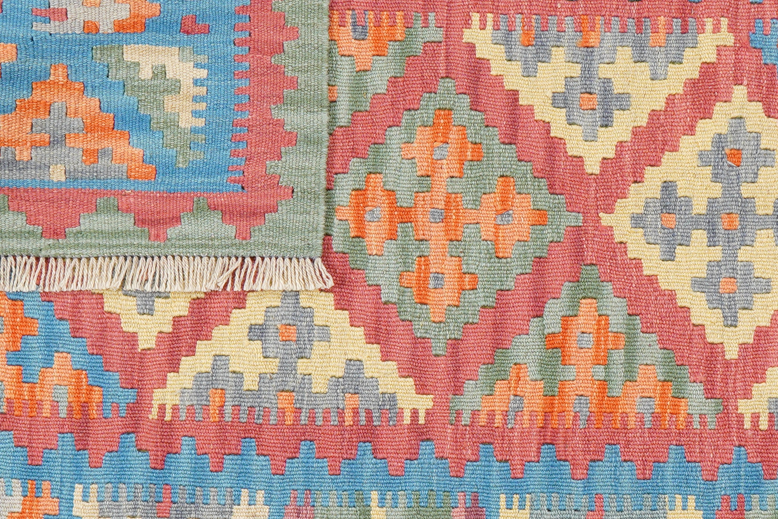 Kilim Gashgai Tappeto Lana Rosso