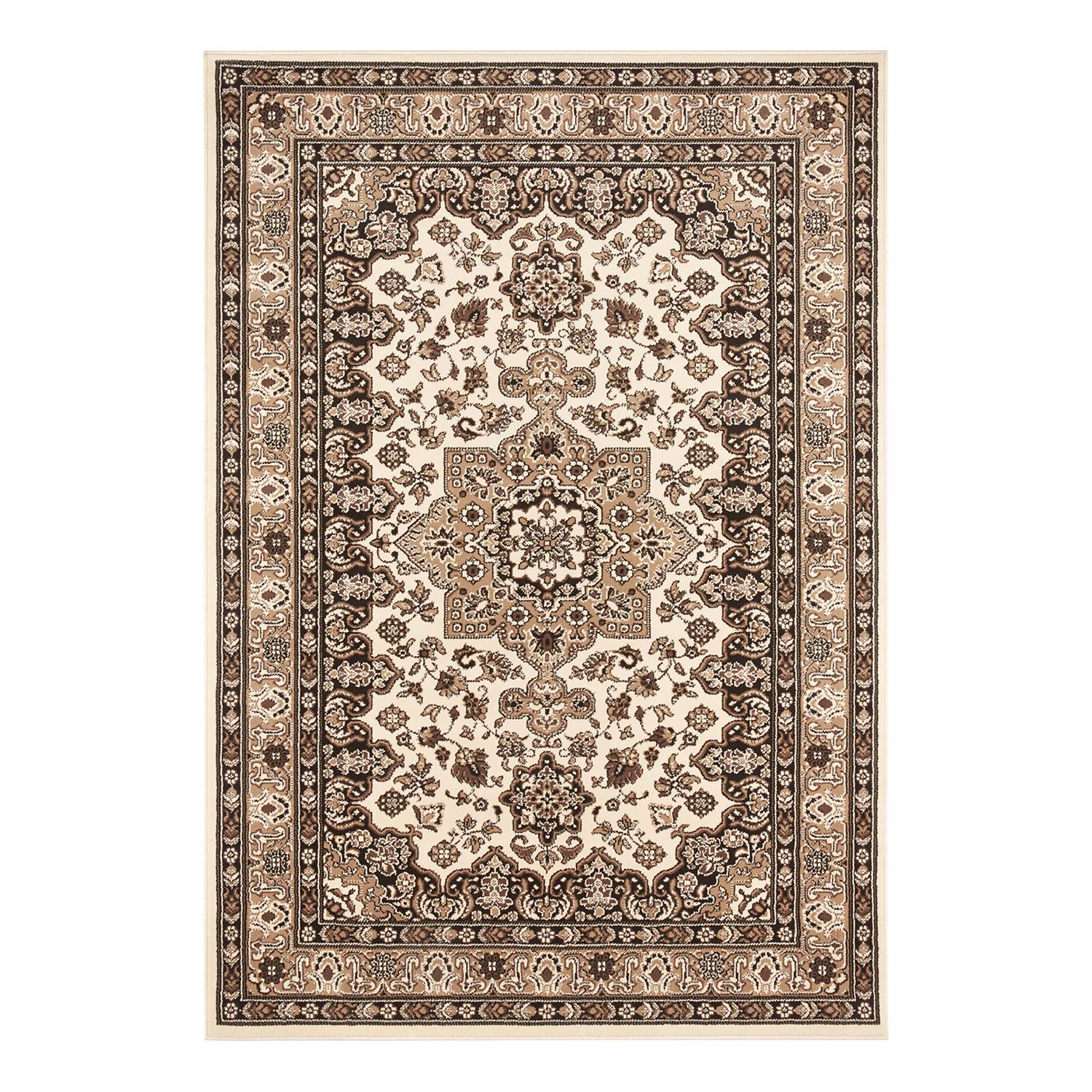 Kurzflorteppich Parun Täbriz Beige 80 x 150 cm