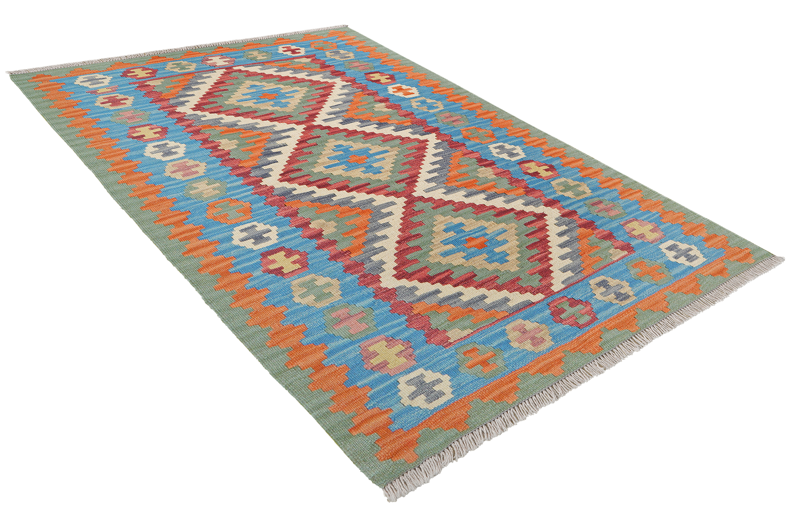 Kelim Gashgai Carpet Wool Multicolor