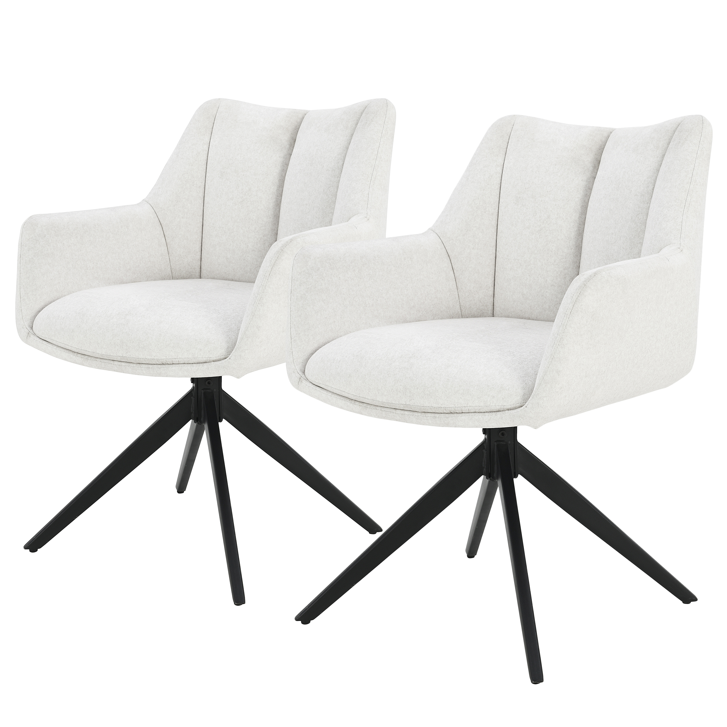 2x Figurina Esszimmerstuhl Beige