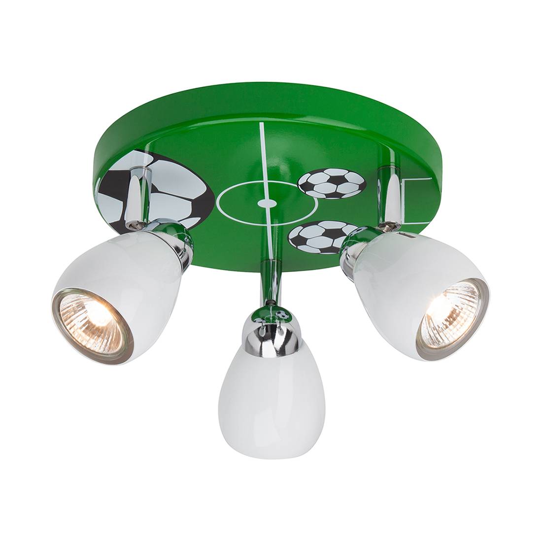 Deckenleuchte Soccer Metall Multicolor 3-flammig