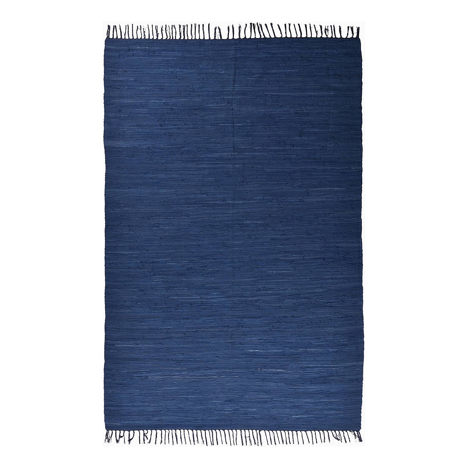 Happy Cotton Teppich Baumwolle Blau 40 x 60 cm