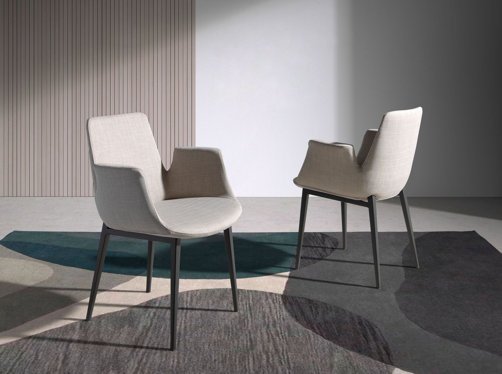 Dining chair fabric grey