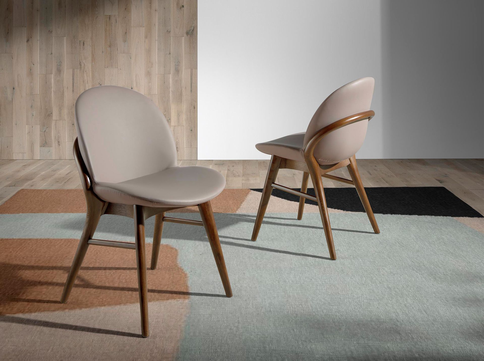 Armchair faux leather grey